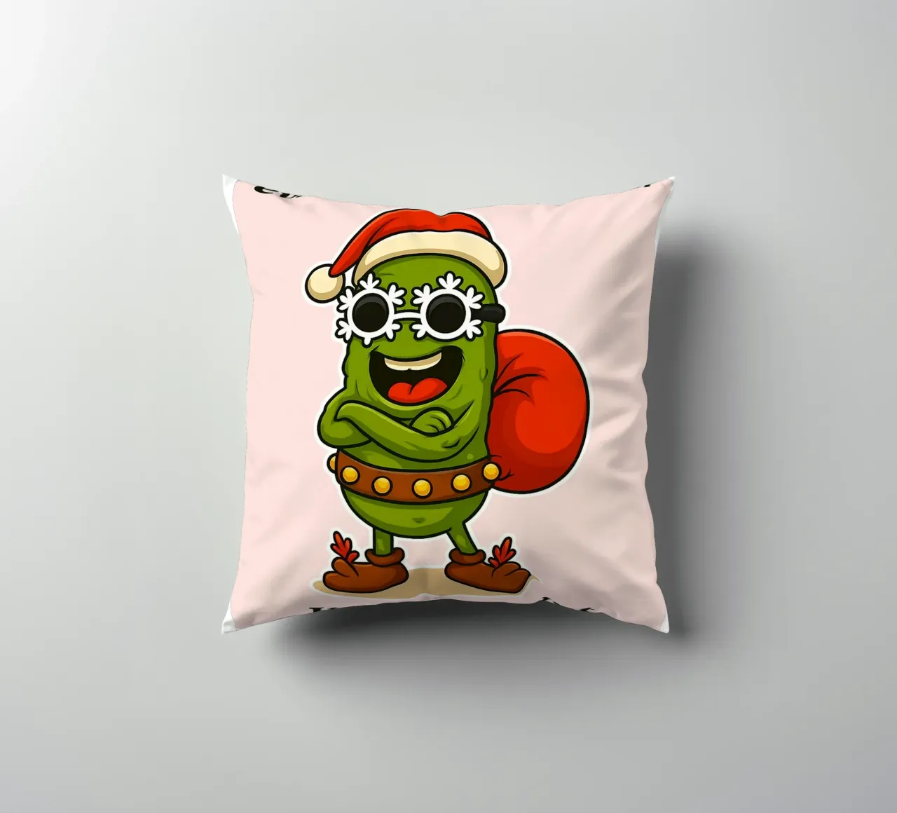 Sottaceti natalizi divertenti cuscino da Avocadoz