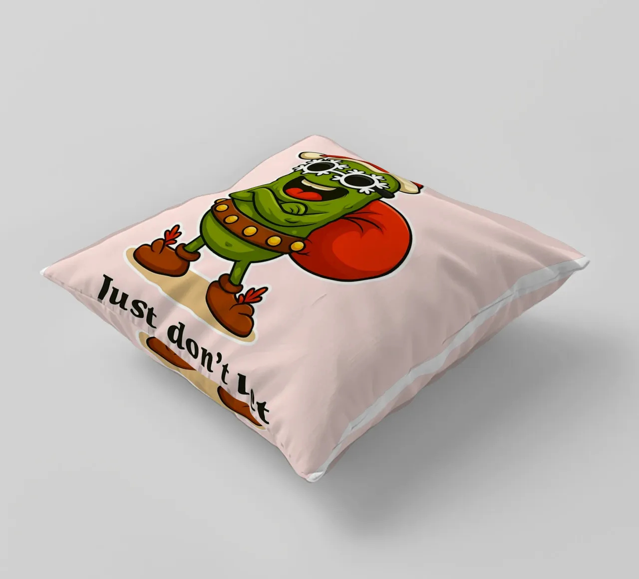 Sottaceti natalizi divertenti cuscino da Avocadoz