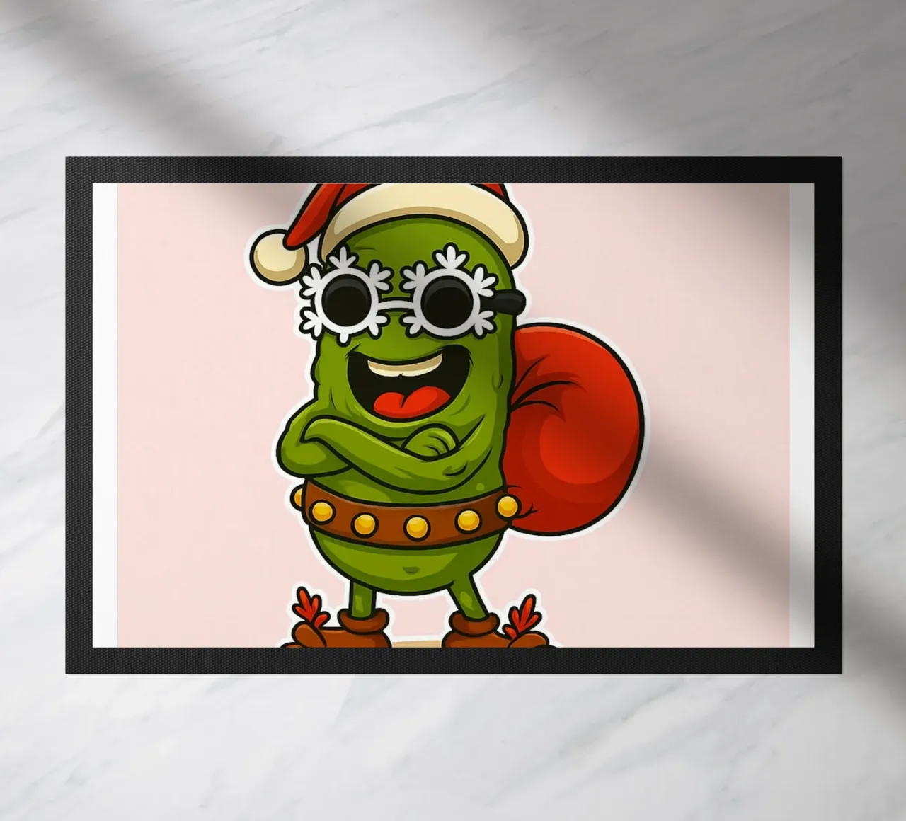 Sottaceti natalizi divertenti zerbino da Avocadoz