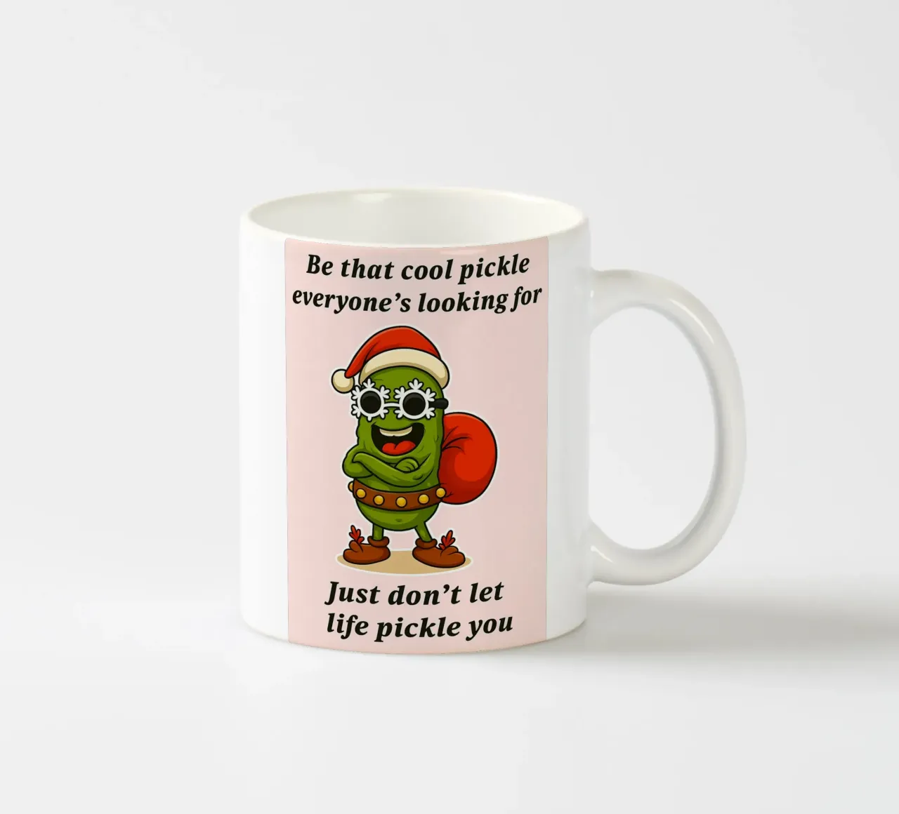 Sottaceti natalizi divertenti tazza in ceramica da Avocadoz