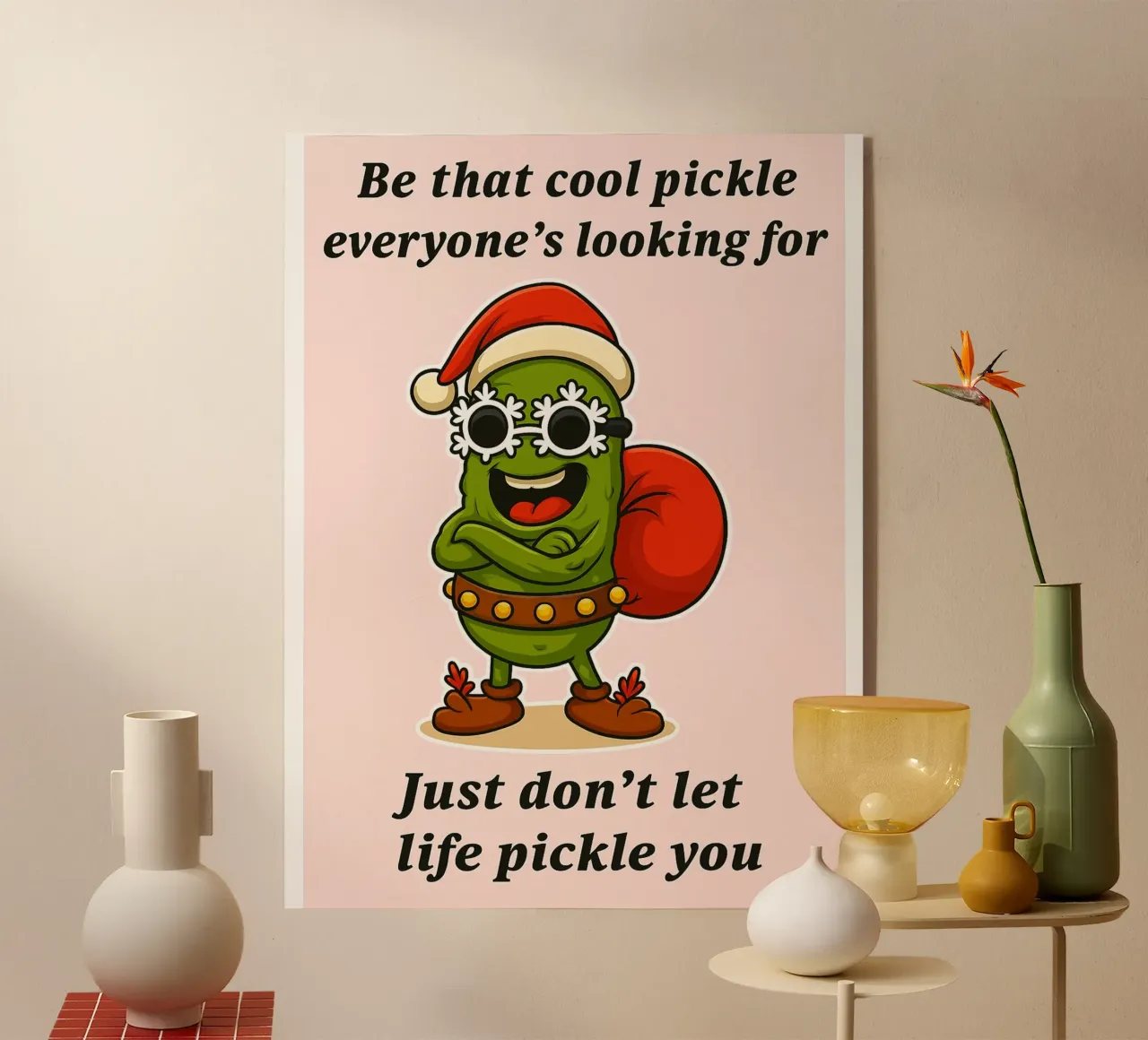 Sottaceti natalizi divertenti plexiglass da Avocadoz