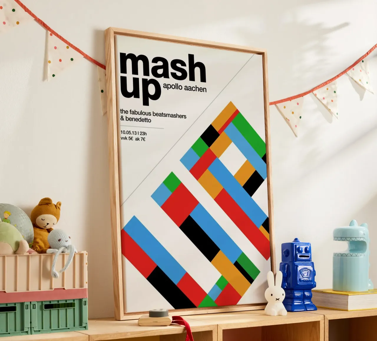 Mashup Party tela con Cornice a cassetta da Stephan Kochs