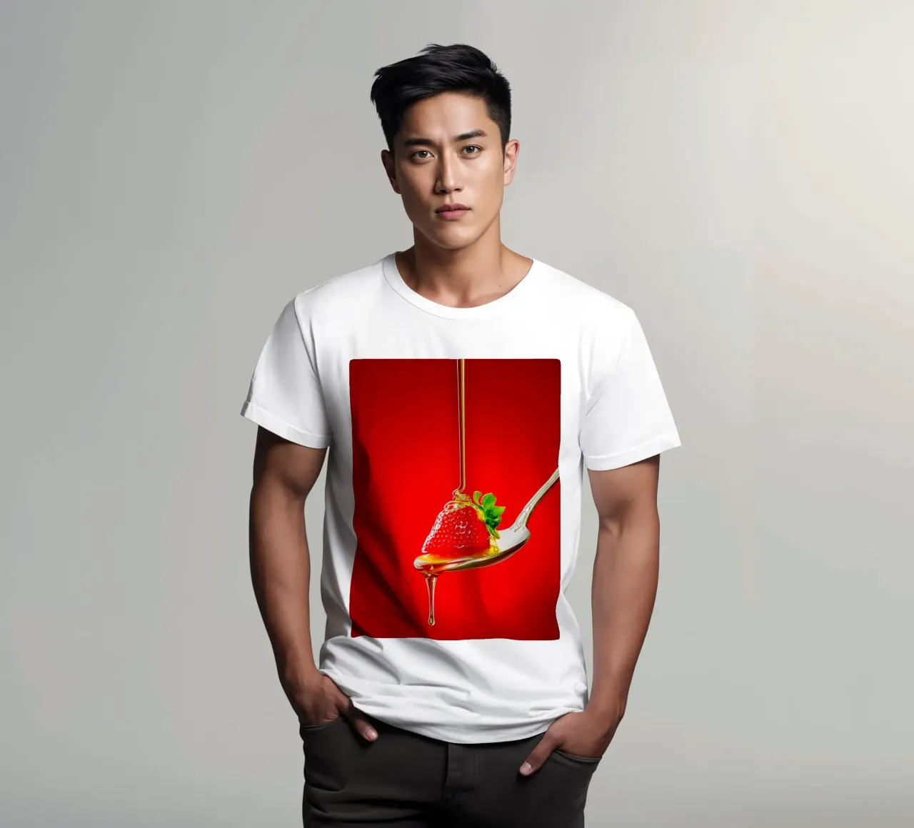 Fragola con miele t-shirt da Juergen Wiesler