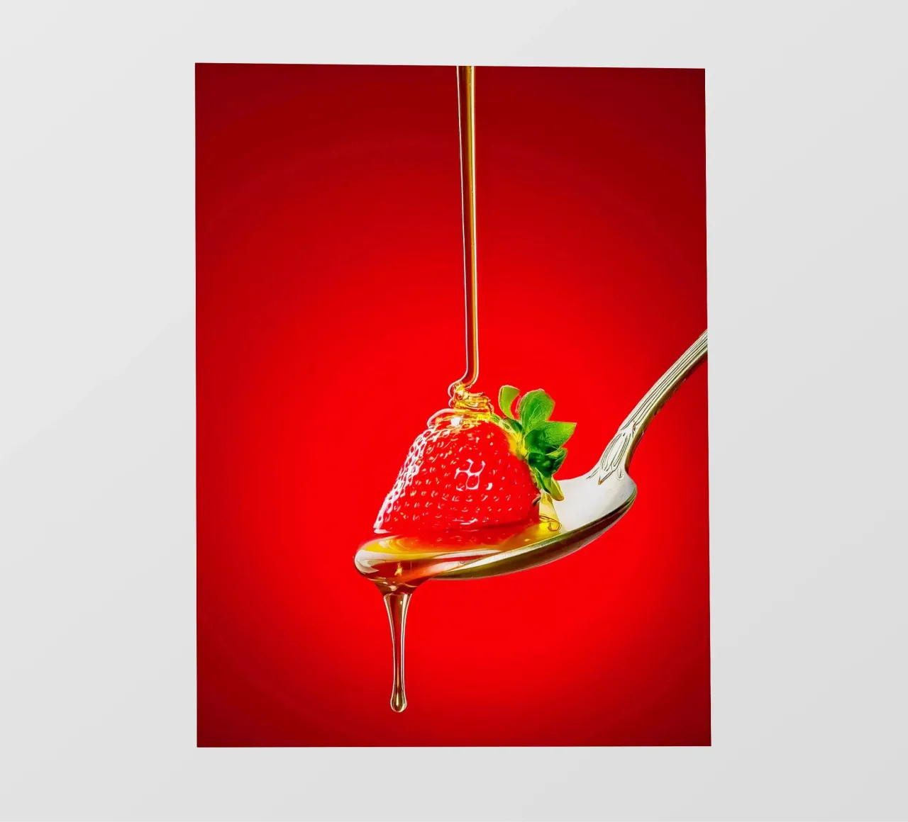 Fragola con miele pellicola backlit da Juergen Wiesler