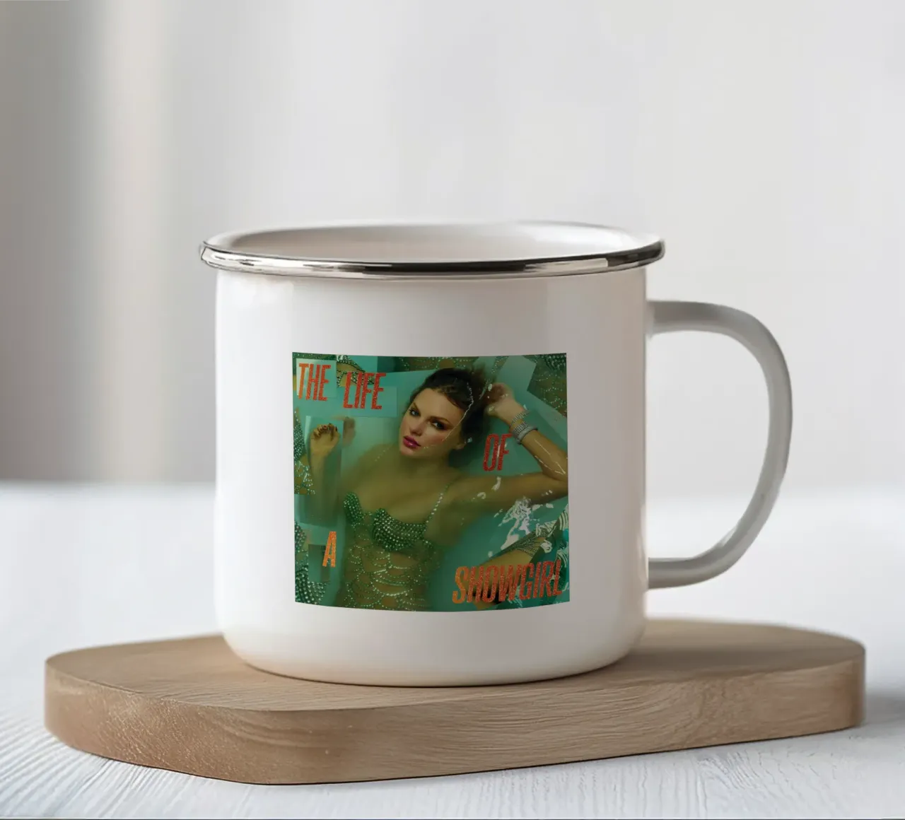 La vita di una showgirl Album musicale Taylor Swift tazza in smalto da ramdakjagualma