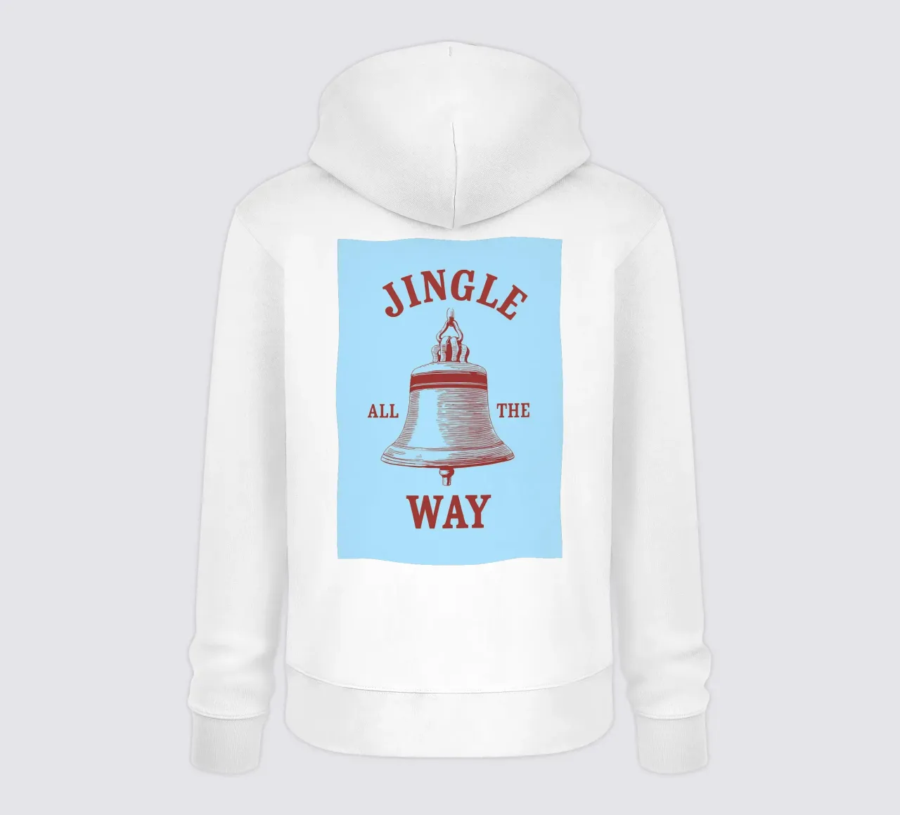 jingle all the way christmas felpa con cappuccio da Avocadoz