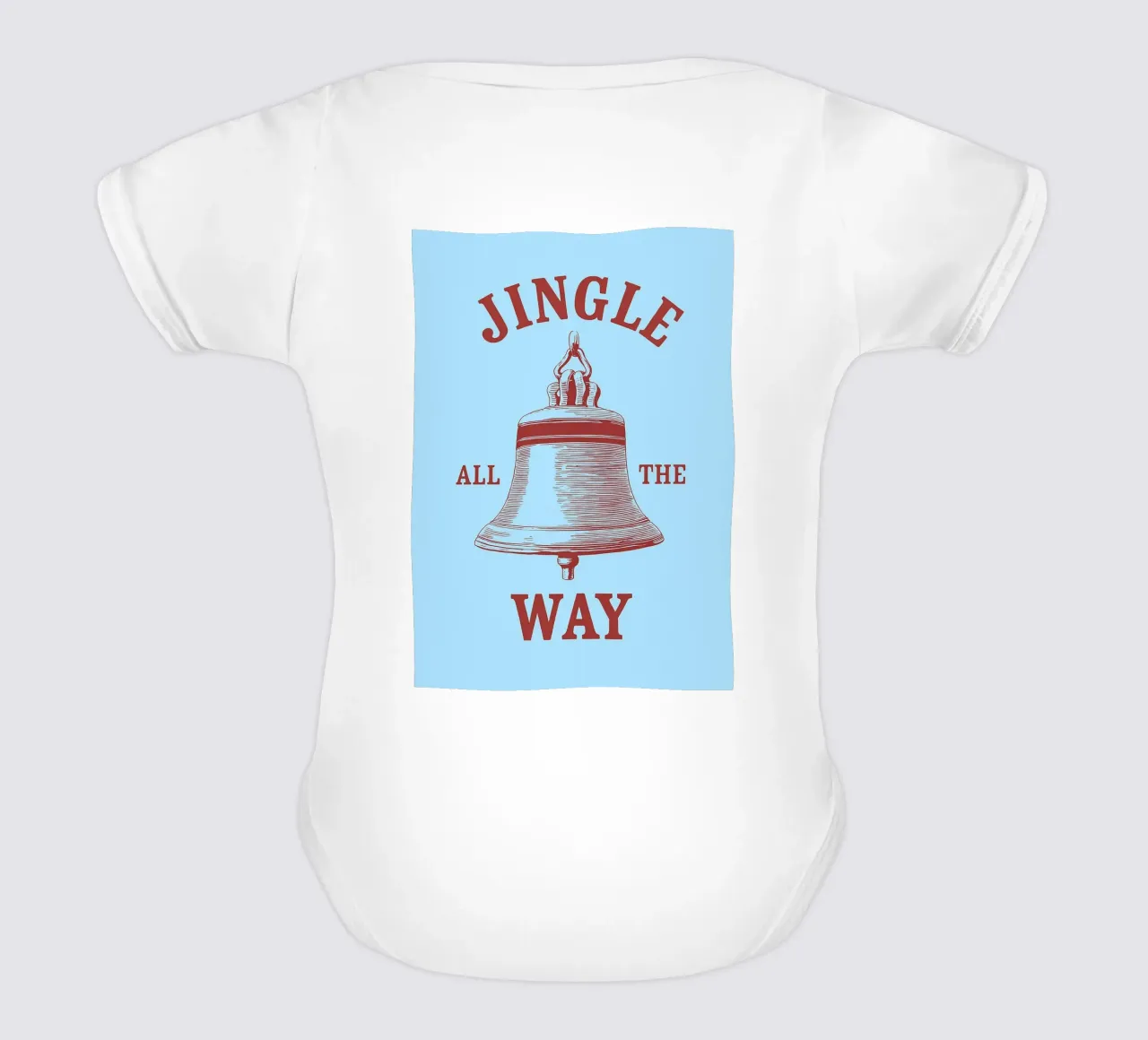 jingle all the way christmas body neonato maniche corte da Avocadoz