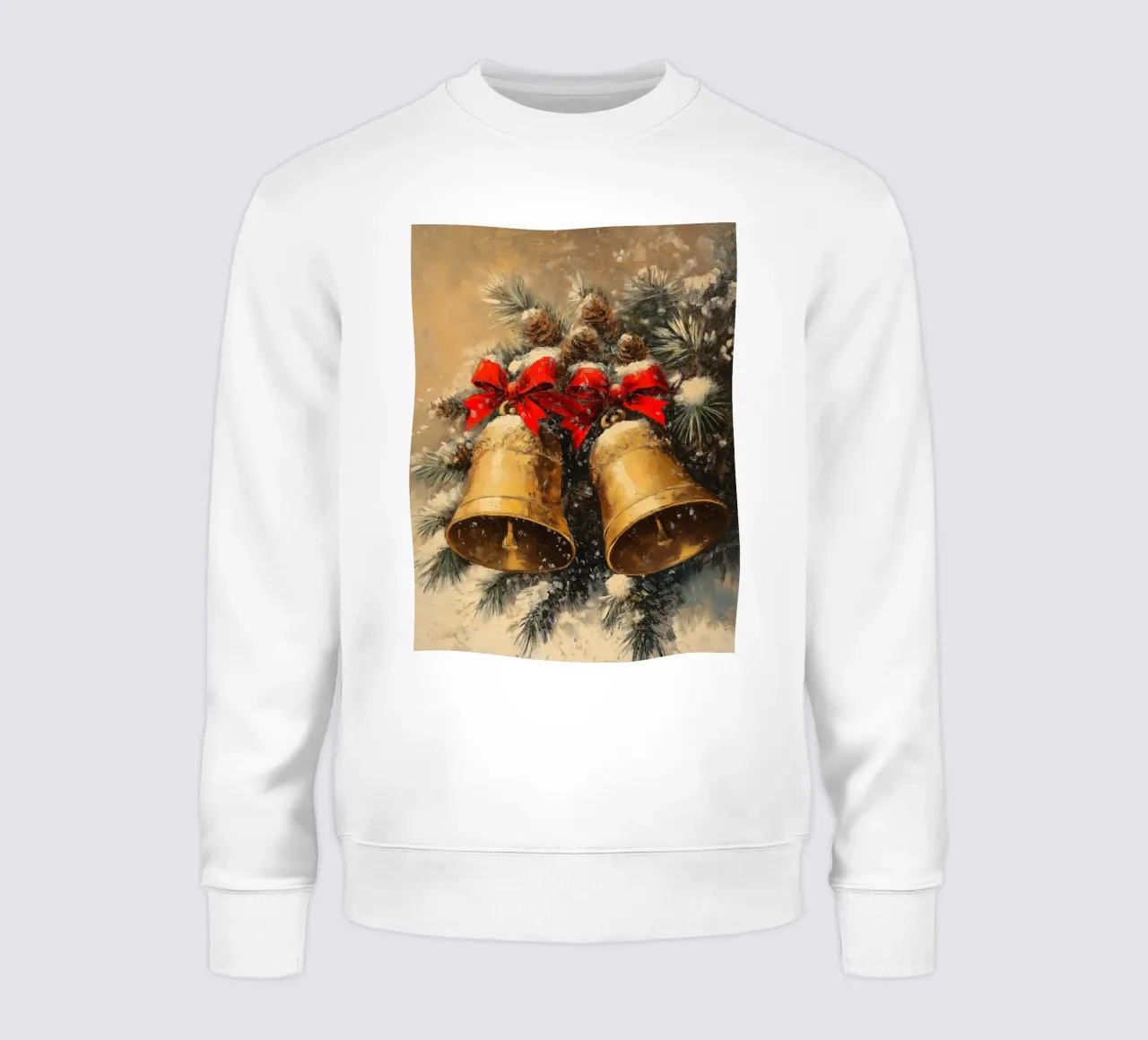 Campane di Natale in un ramo di abete felpa da Cozy Vibes
