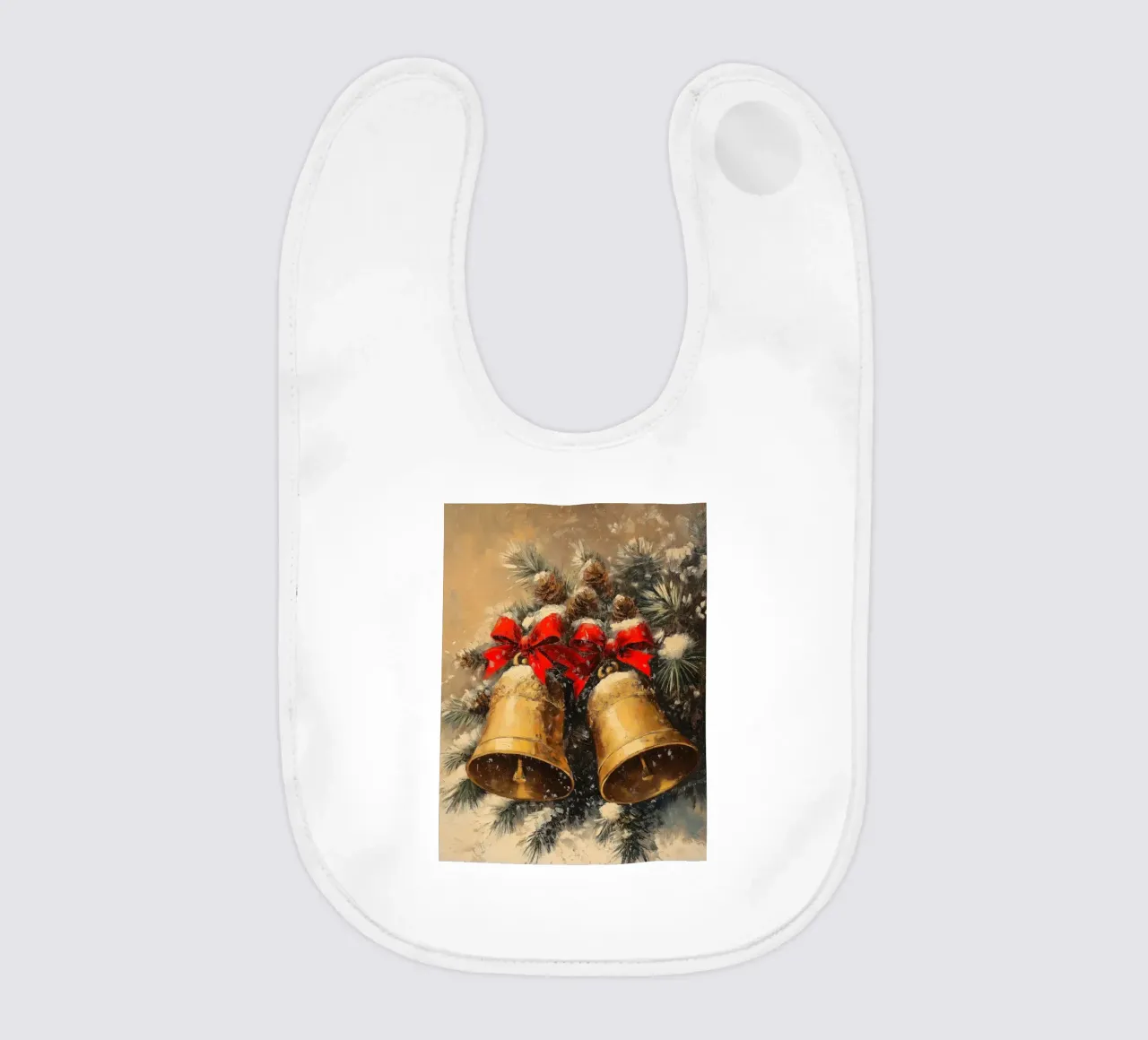 Campane di Natale in un ramo di abete bavaglino da Cozy Vibes