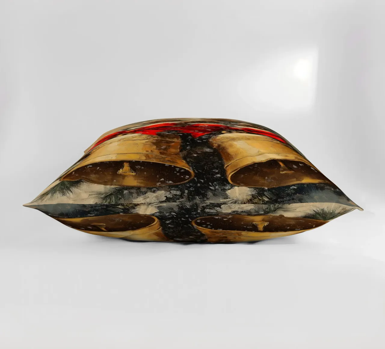 Campane di Natale in un ramo di abete cuscino da Cozy Vibes