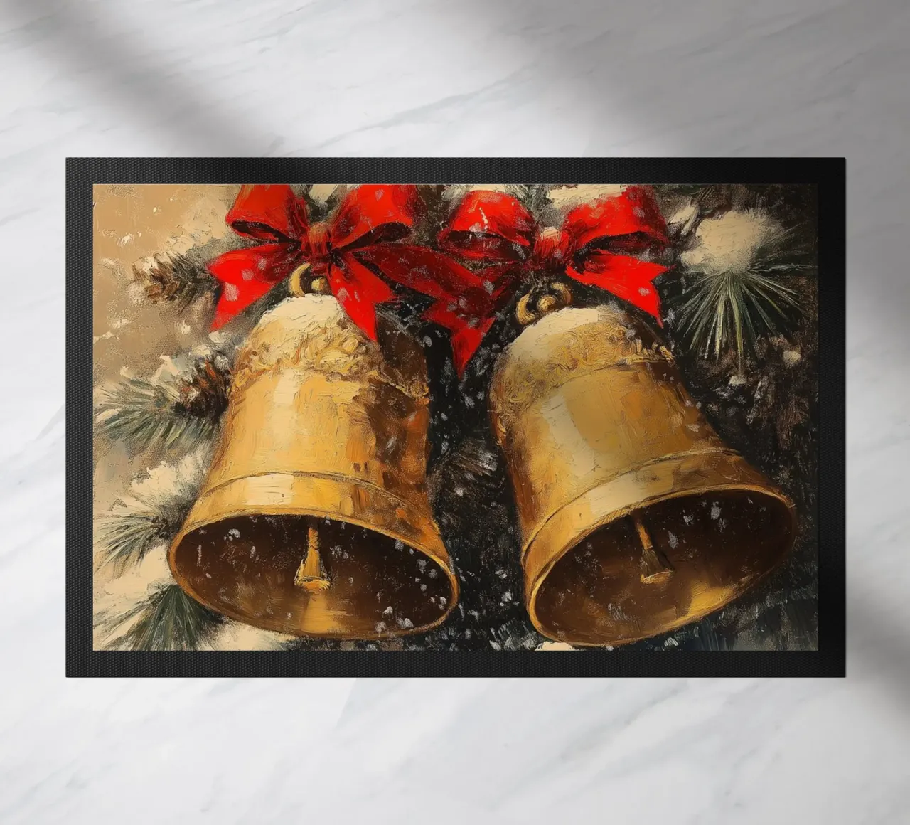 Campane di Natale in un ramo di abete zerbino da Cozy Vibes