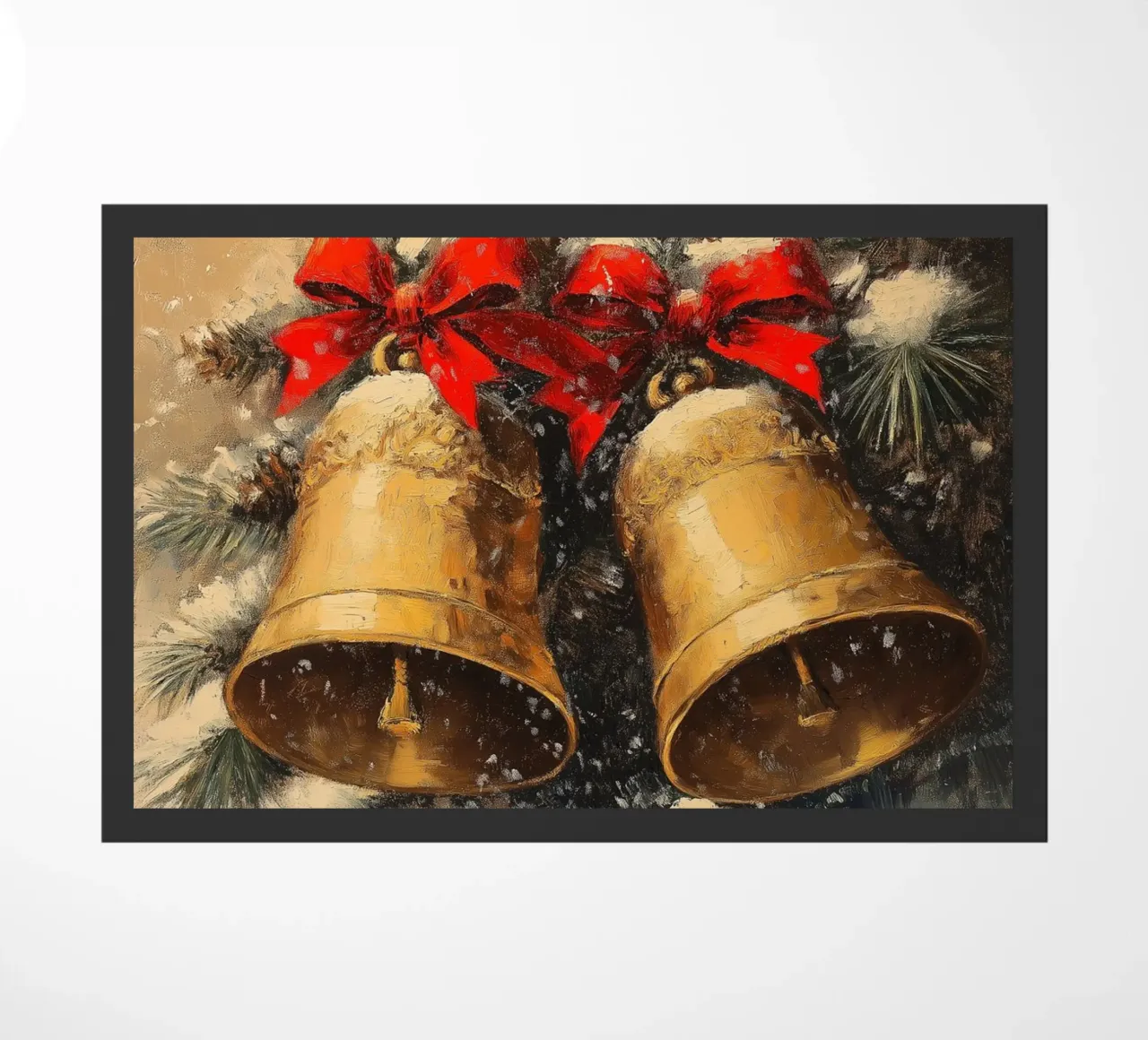 Campane di Natale in un ramo di abete zerbino da Cozy Vibes