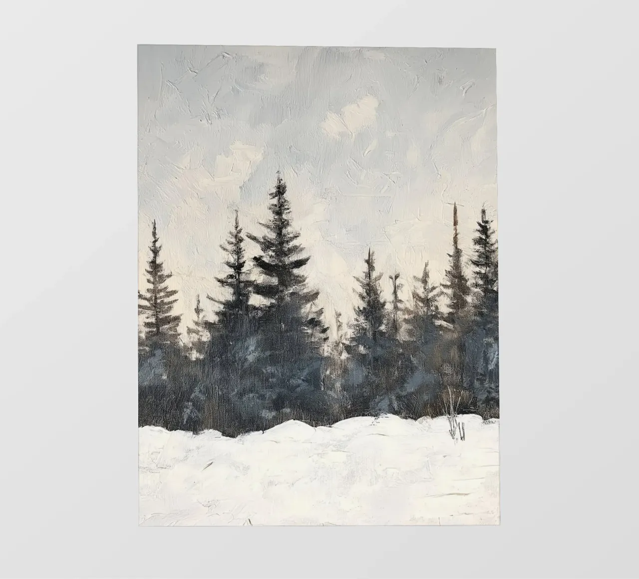 Silenzio invernale nella foresta di abeti rossi - pace nella luce della neve telo in pvc da Cozy Vibes