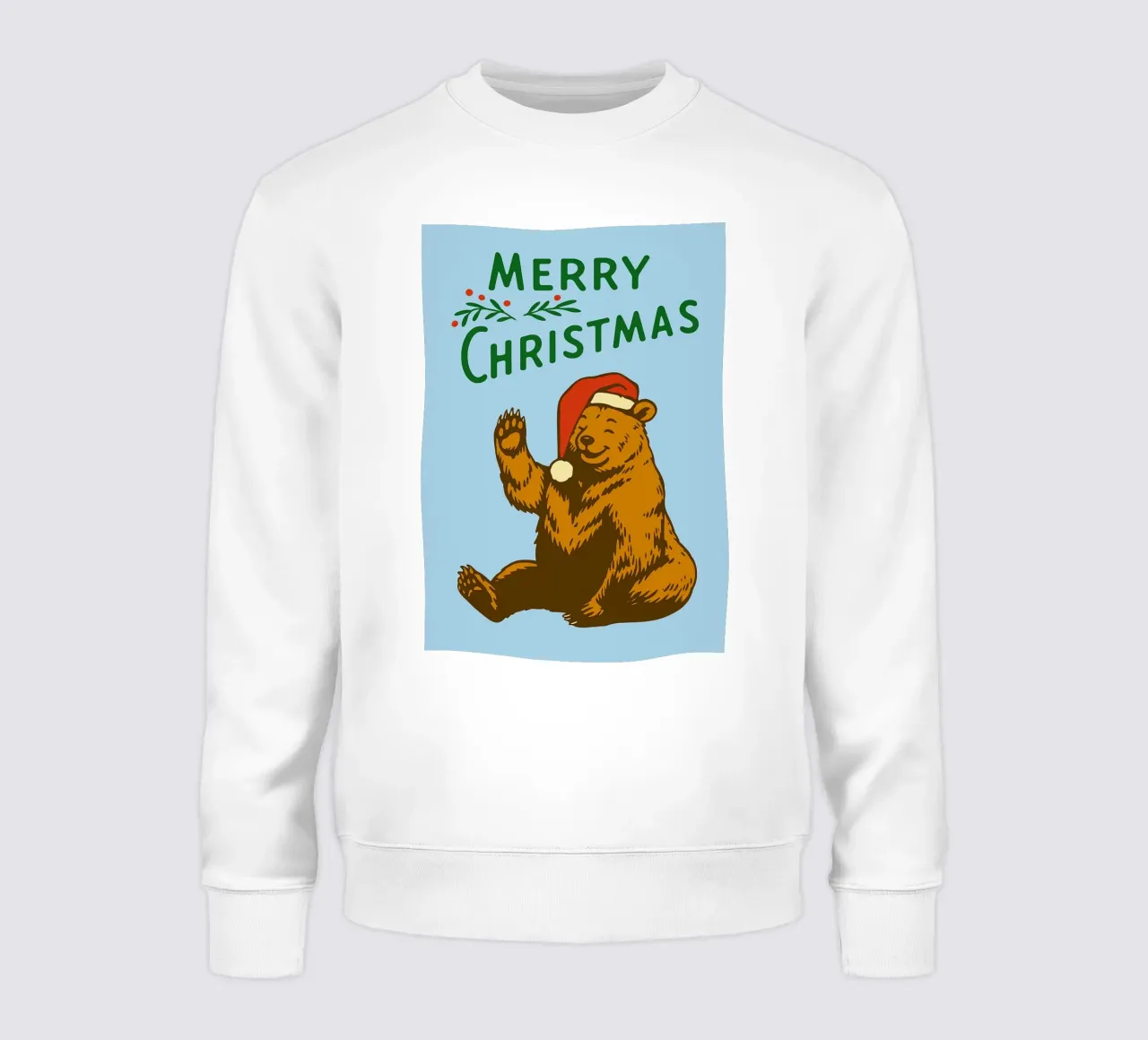 orso di buon Natale felpa da Avocadoz