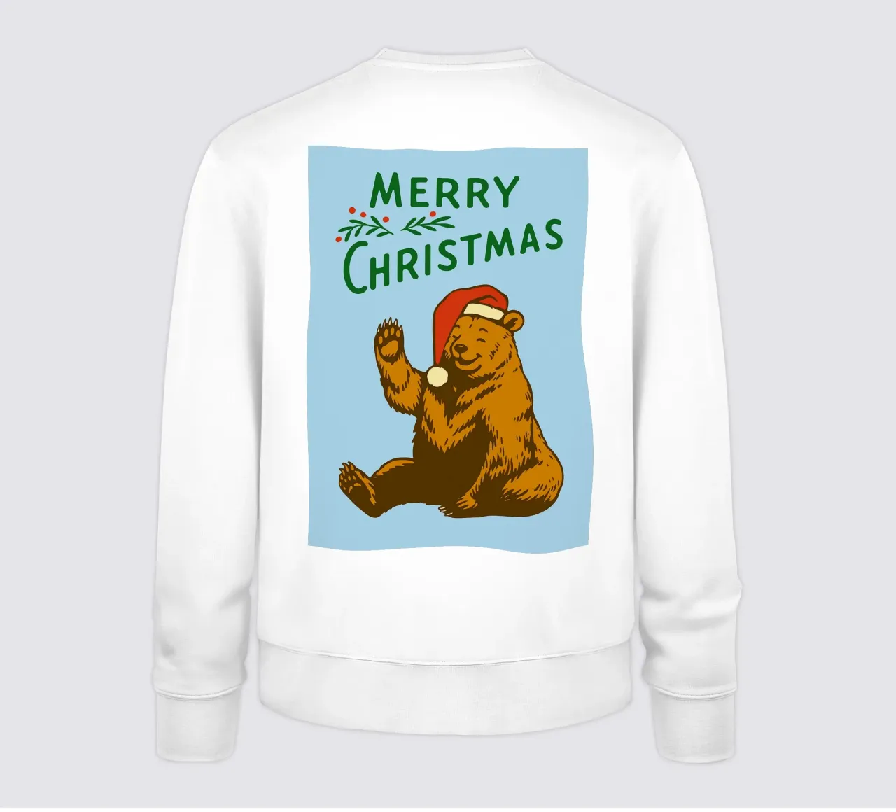 orso di buon Natale felpa da Avocadoz