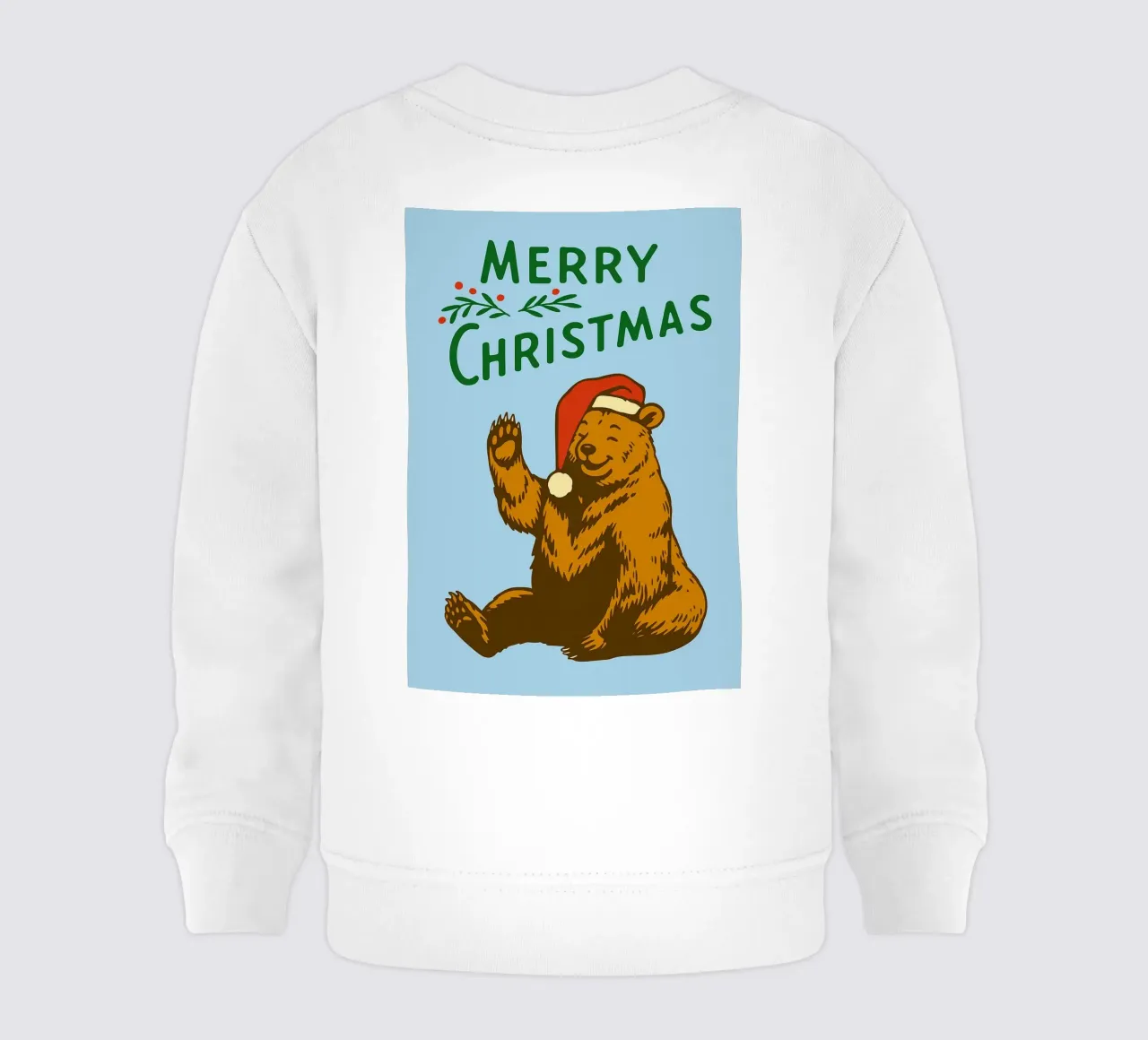 orso di buon Natale felpa neonato da Avocadoz