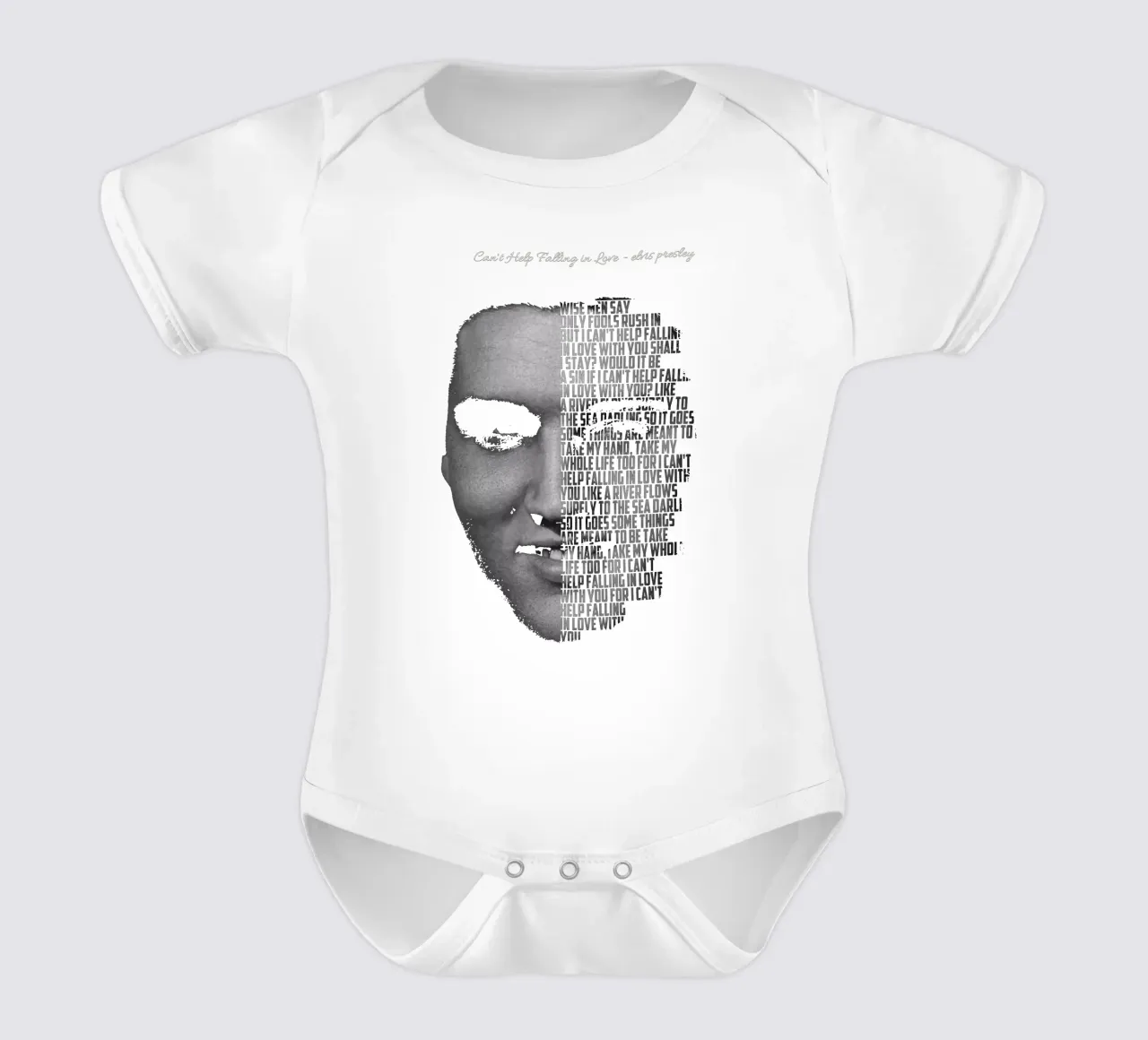 Ich kann nicht anders als mich zu verlieben Kurzarm Babybody von Gunawan Rb
