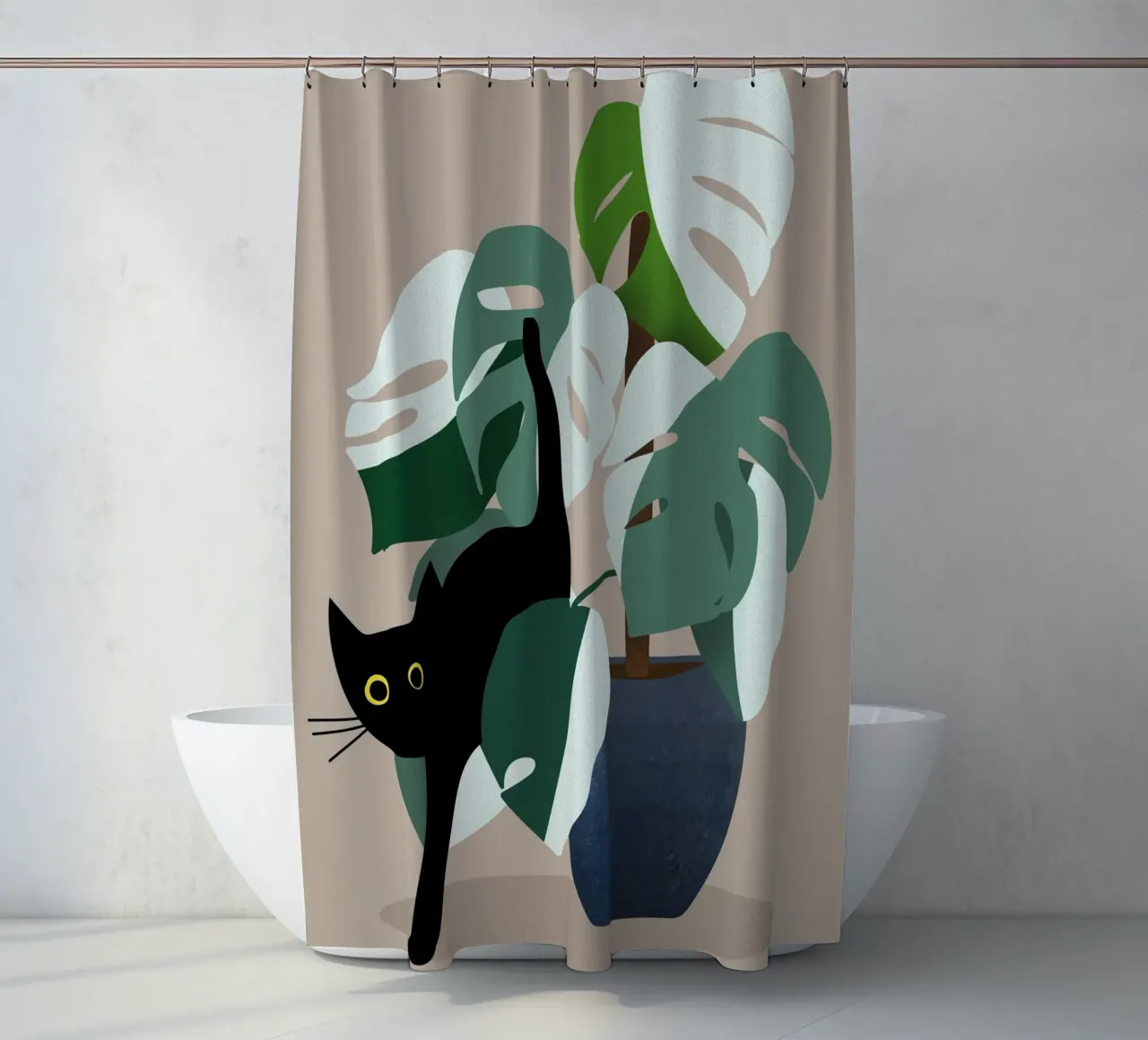 cat on the vase tenda da doccia da scoten