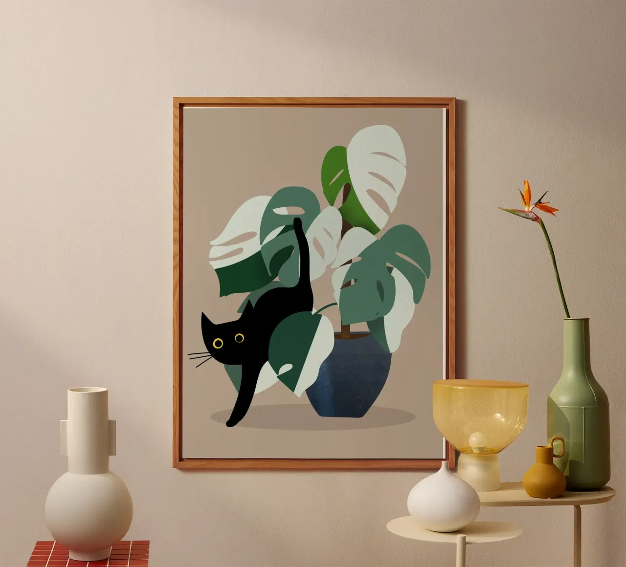 cat on the vase alluminio dibond da scoten