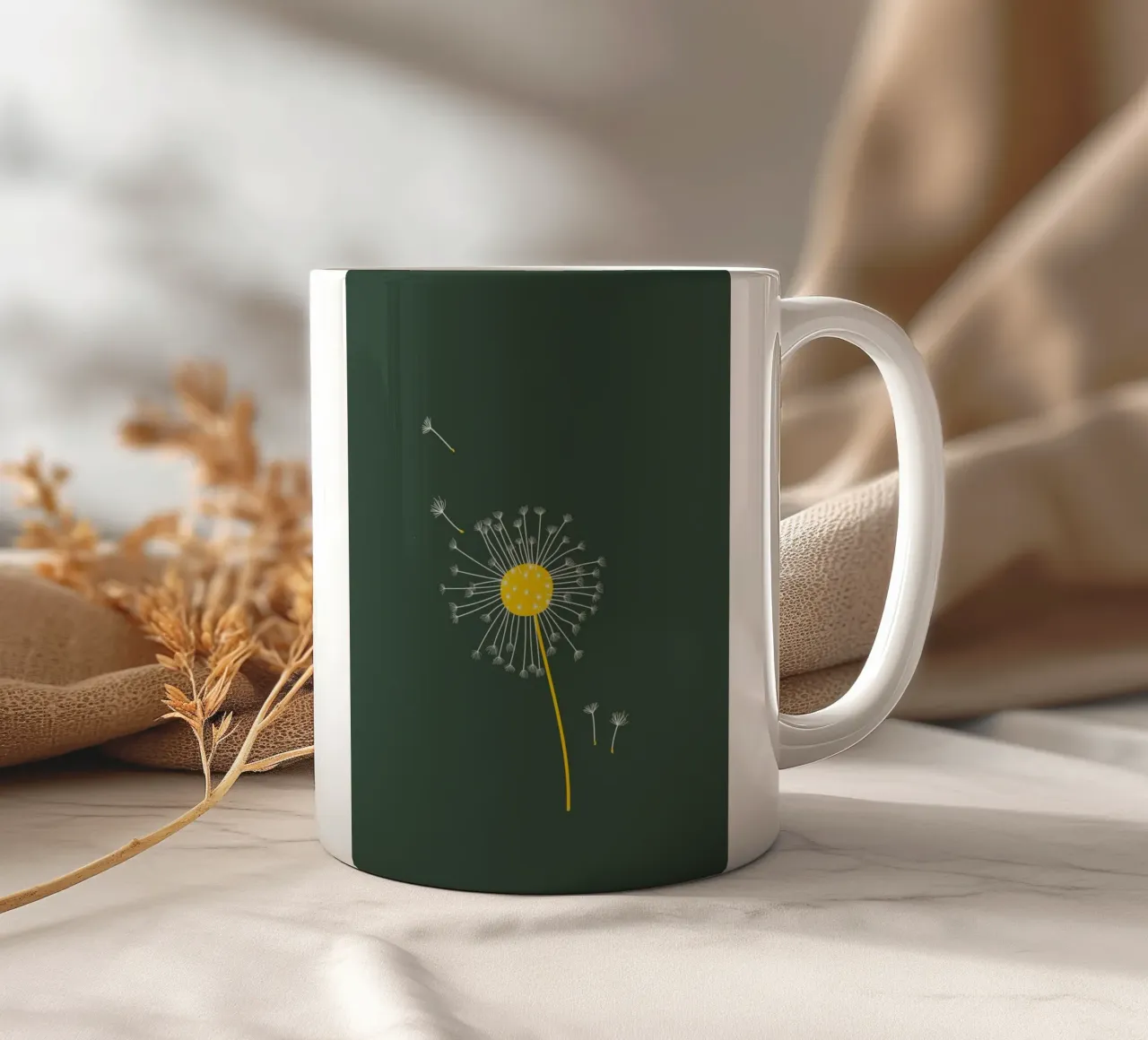 leaf piece flower tazza in ceramica da scoten