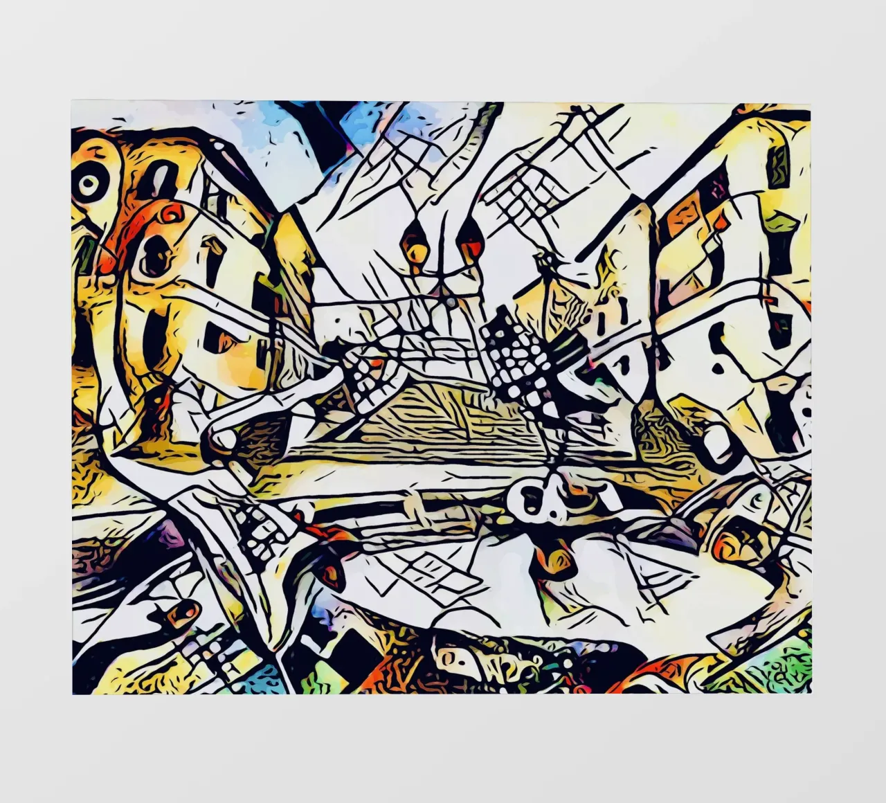 Kandinsky incontra Roma #2 telo in pvc da ZAMART