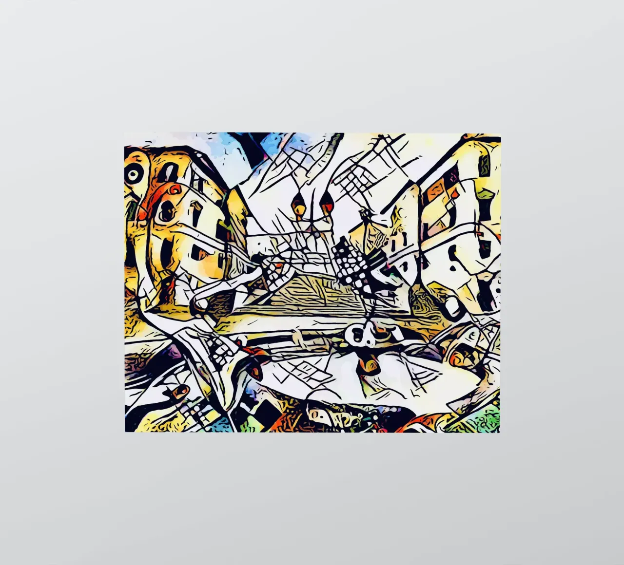 Kandinsky meets Rome #2 sticker by ZAMART