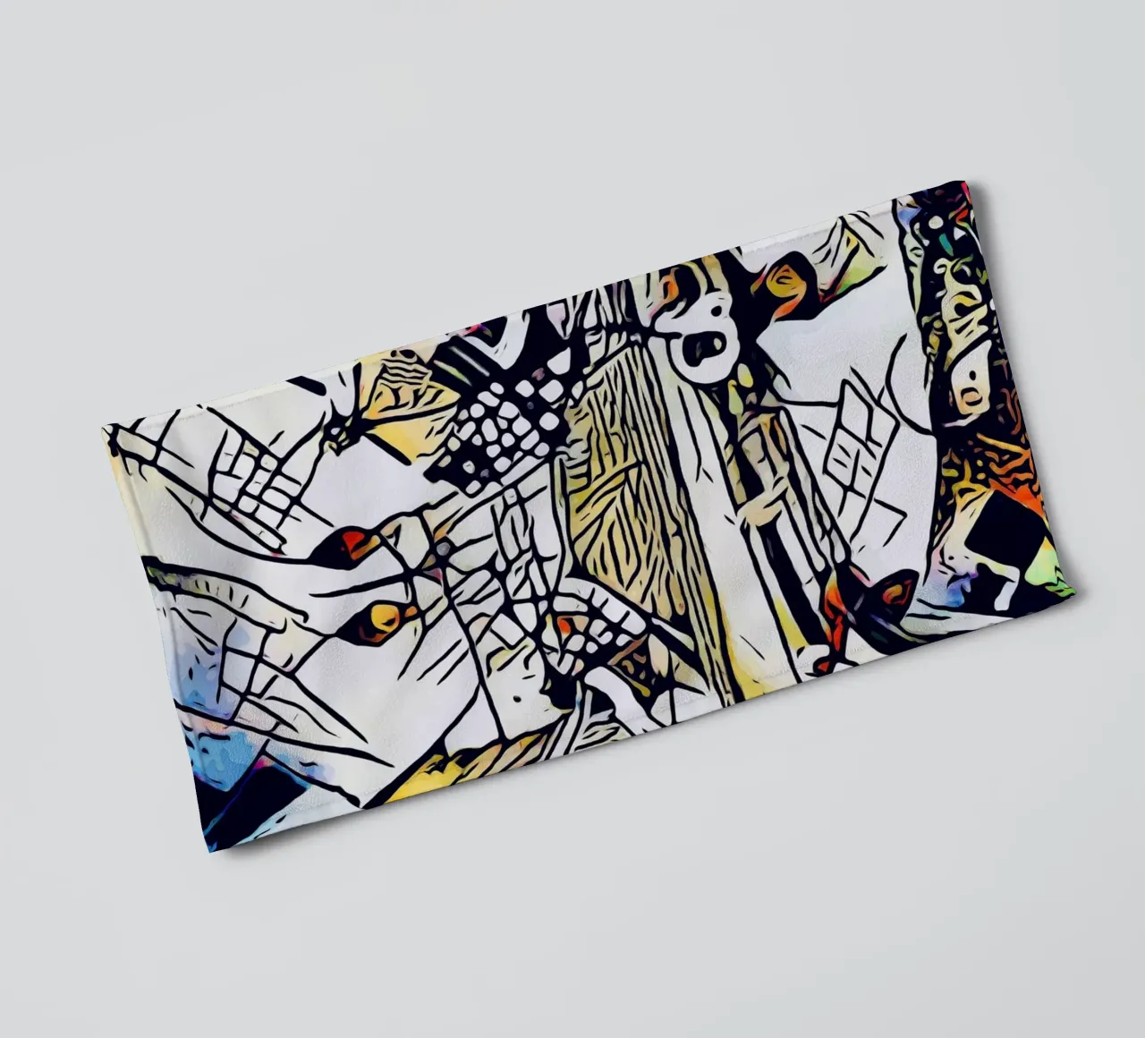 Kandinsky meets Rome #2 towel by ZAMART