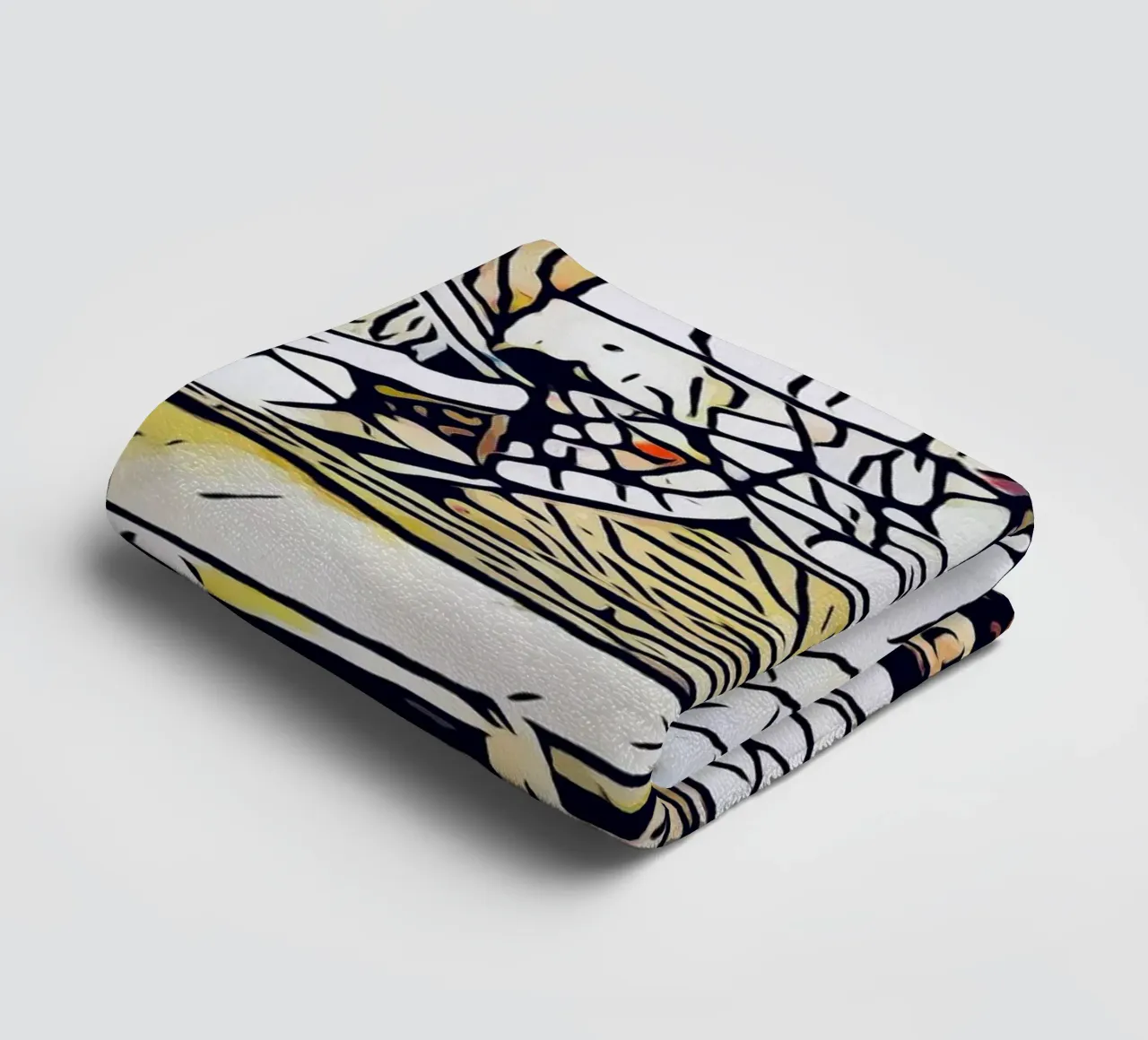 Kandinsky meets Rome #2 towel by ZAMART