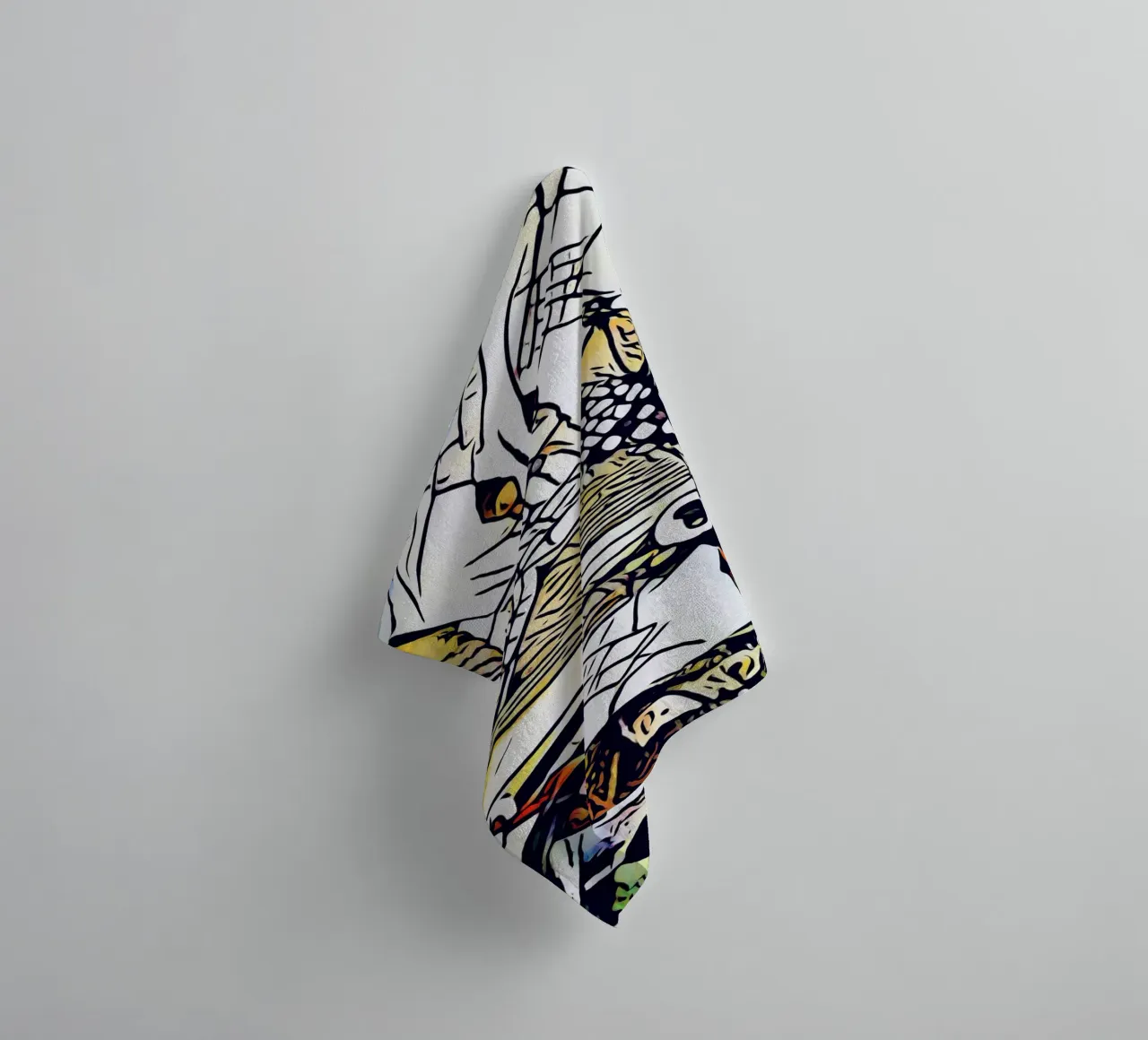 Kandinsky meets Rome #2 towel by ZAMART