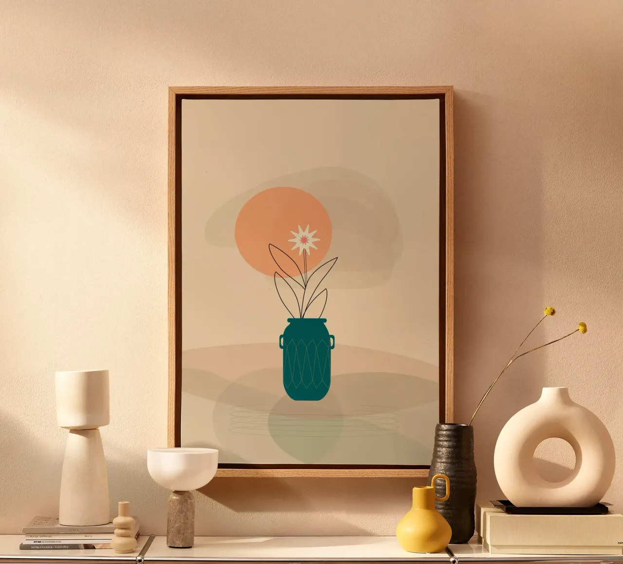 vase shade minimal canvas by scoten