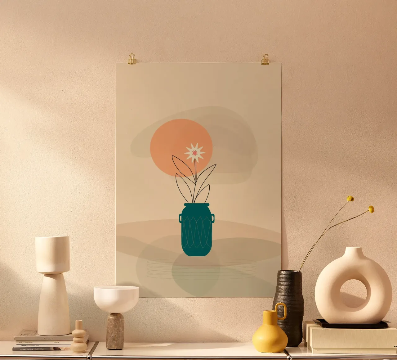 vase shade minimal poster da scoten