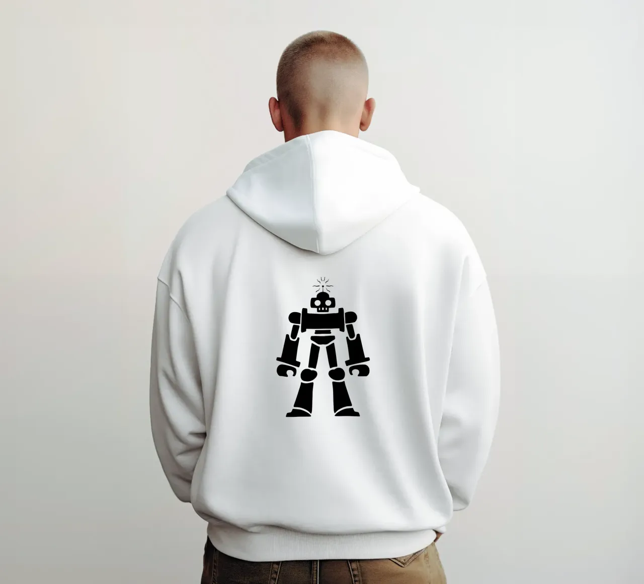 Robotron felpa con cappuccio da TeeLab