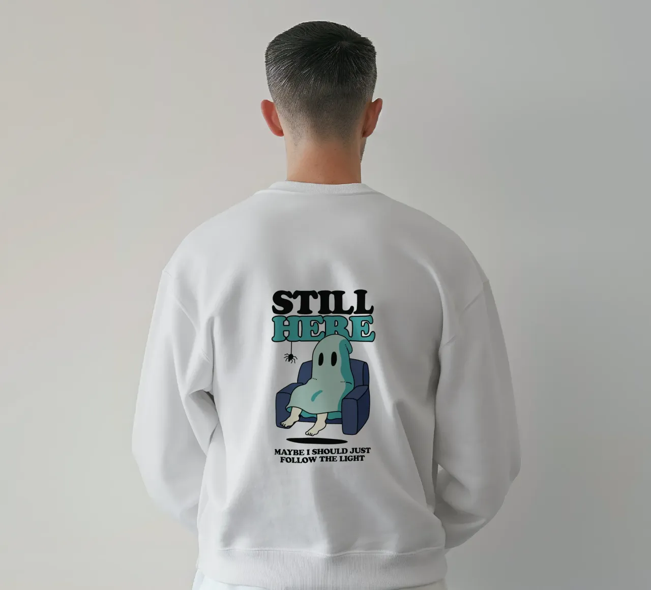 Un fantasma sul divano felpa da TeeLab