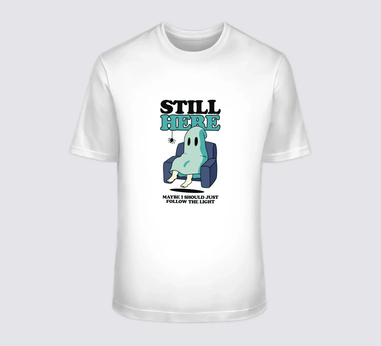 Un fantasma sul divano t-shirt da TeeLab