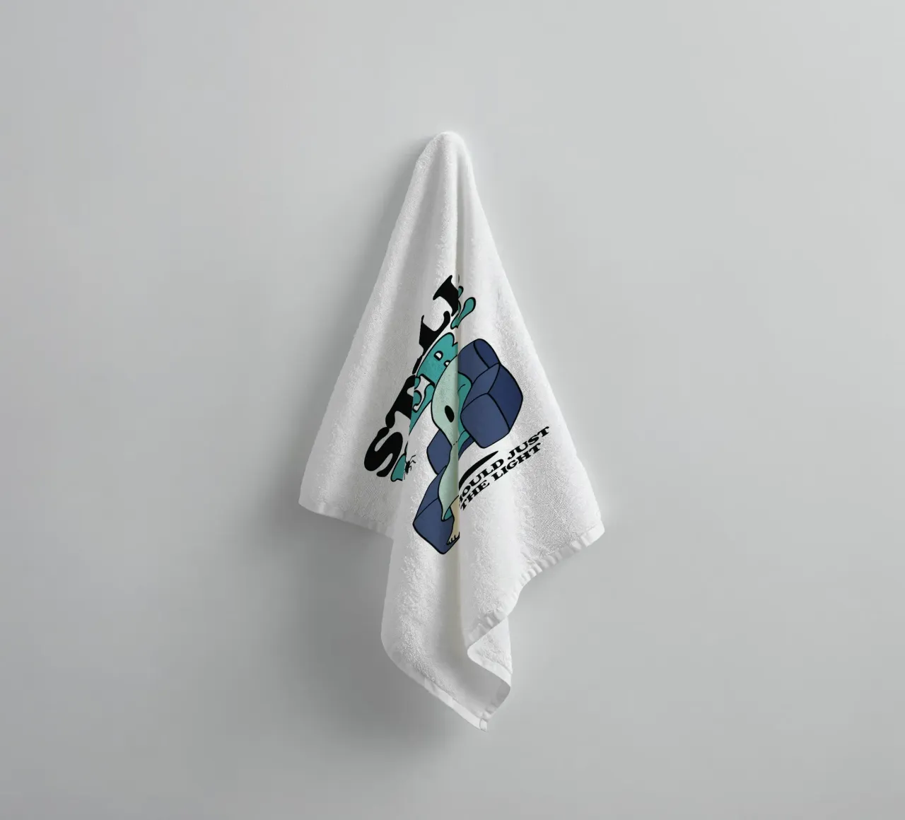 A ghost on the sofa towel by TeeLab