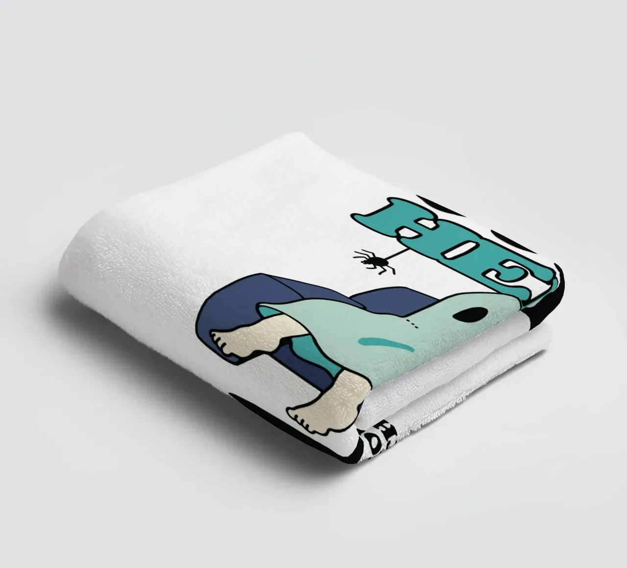 A ghost on the sofa towel by TeeLab