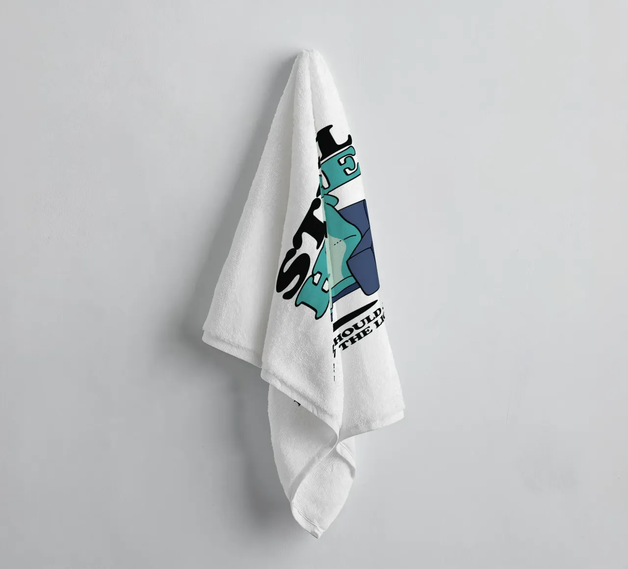 A ghost on the sofa towel by TeeLab