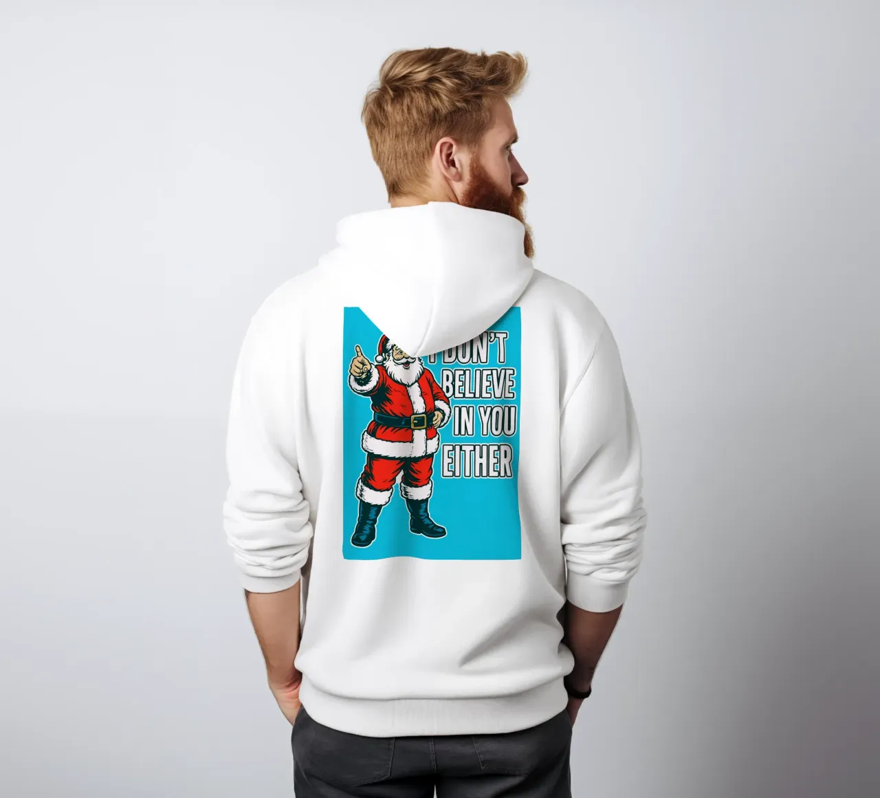 Babbo Natale crede felpa con cappuccio da Avocadoz