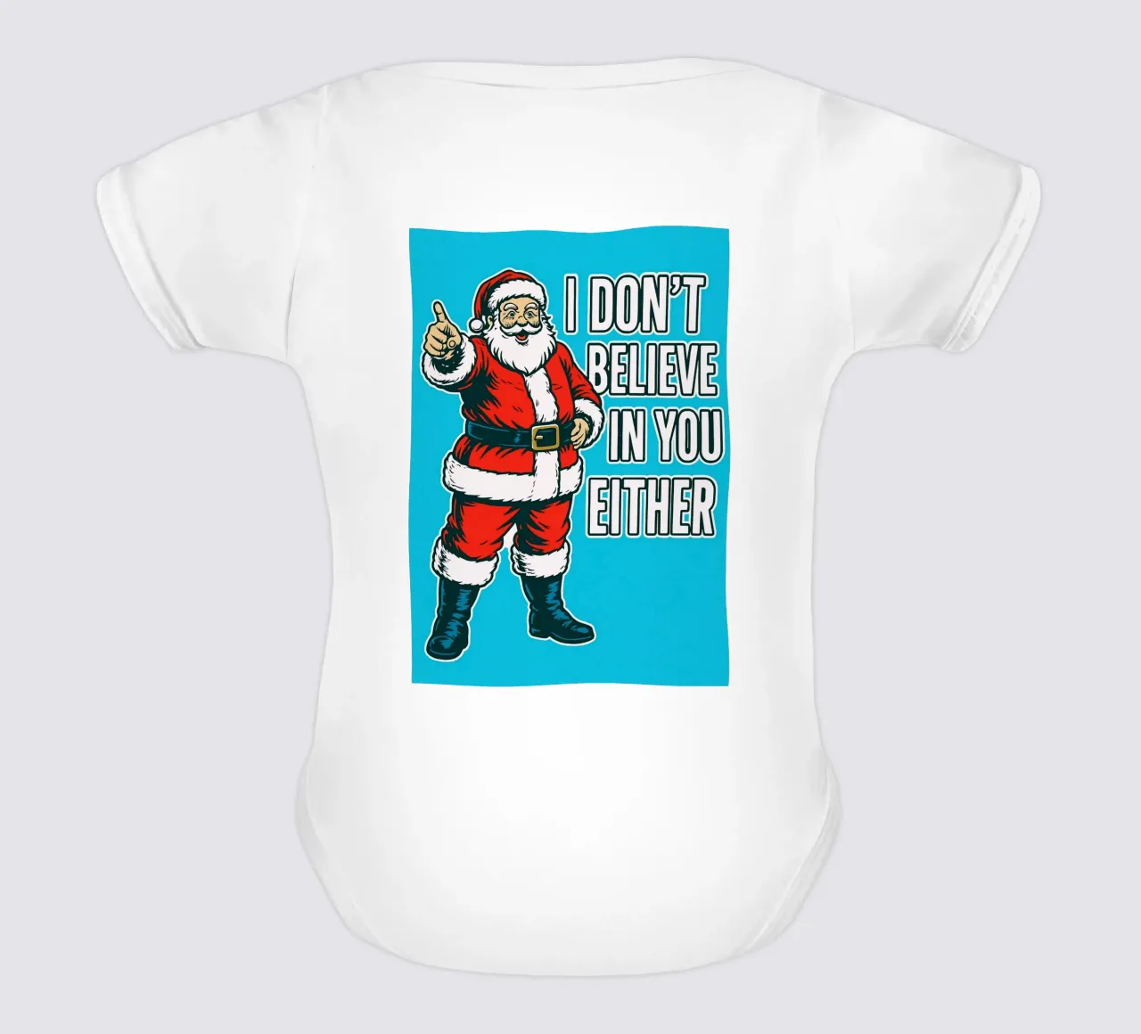 Babbo Natale crede body neonato maniche corte da Avocadoz