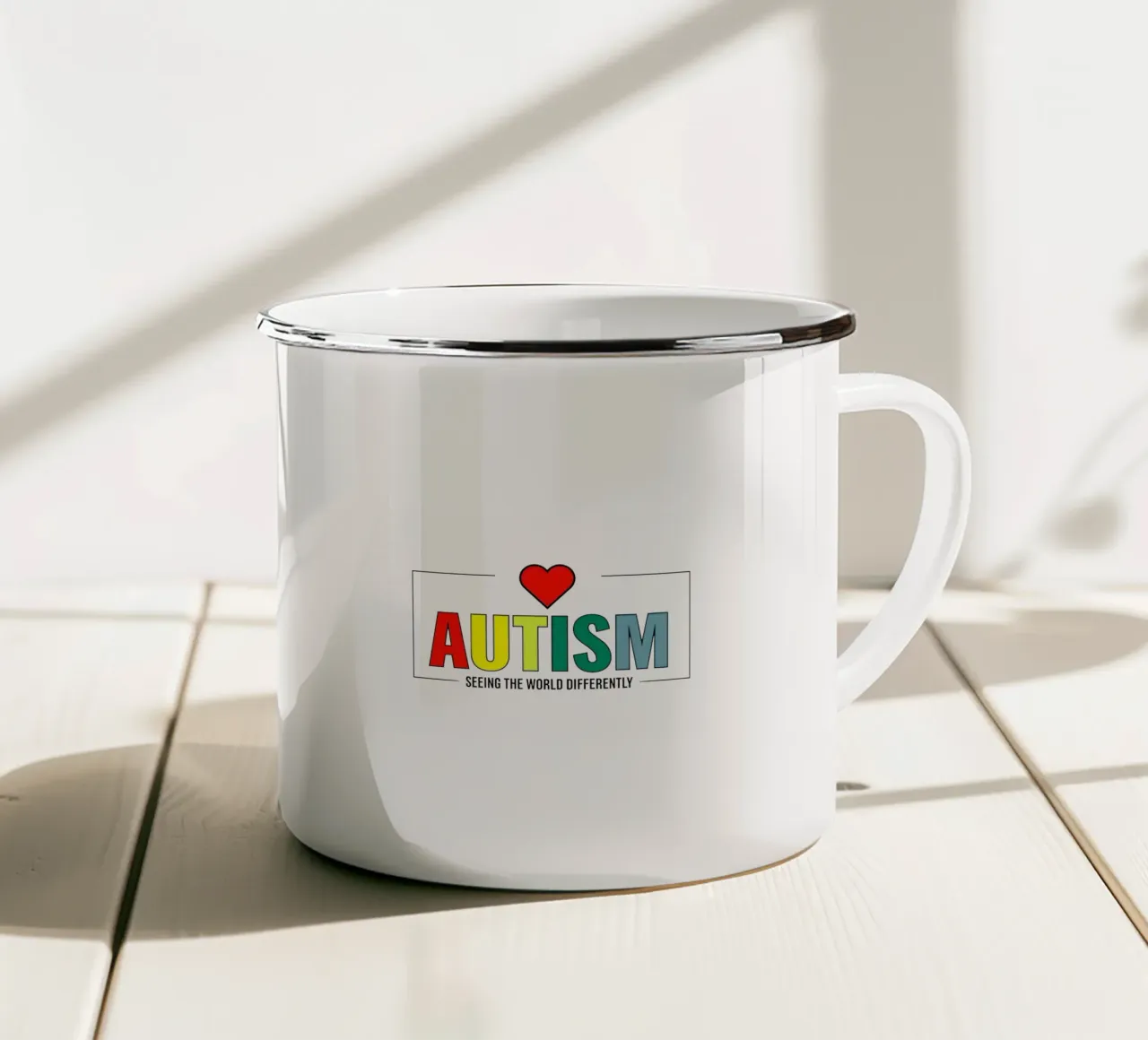 L'autismo non è diverso tazza in smalto da TeeLab