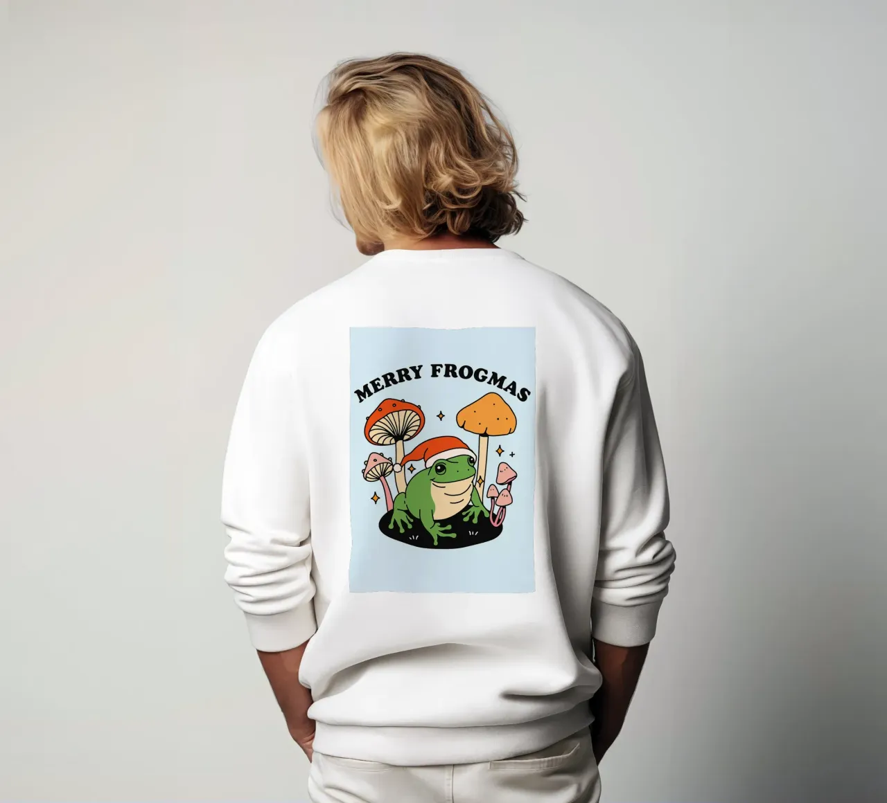 Buon Natale delle rane felpa da Avocadoz