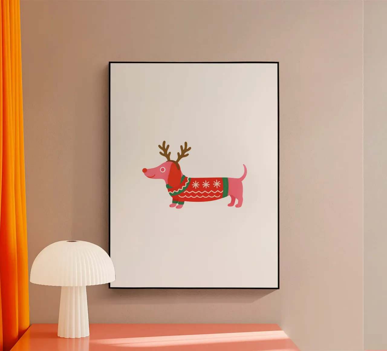 Weihnachtsdackel plexiglass da Made in Bavaria