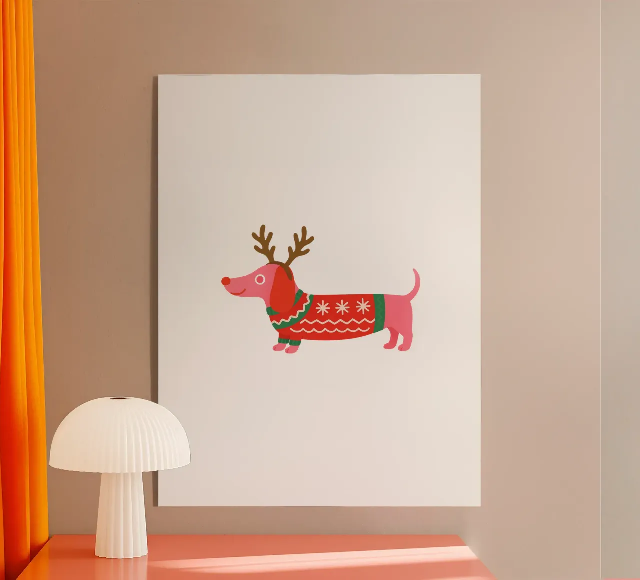 Weihnachtsdackel plexiglass da Made in Bavaria