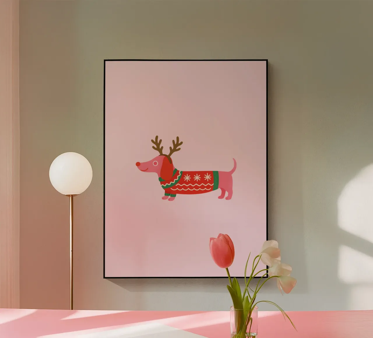 Weihnachtsdackel plexiglass da Made in Bavaria