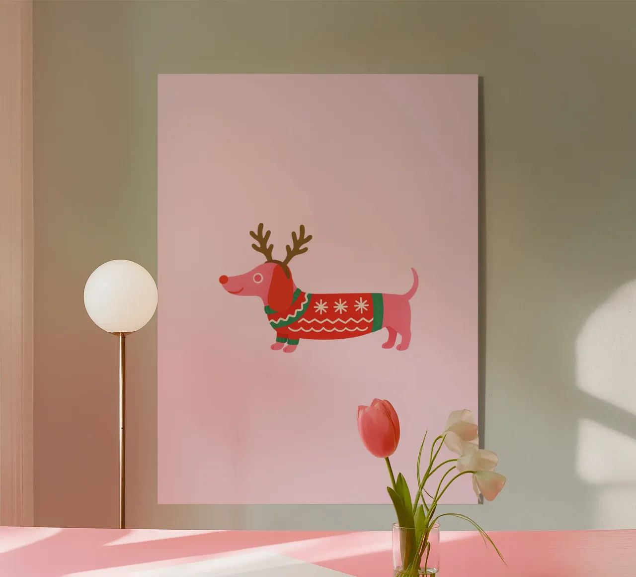 Weihnachtsdackel plexiglass da Made in Bavaria