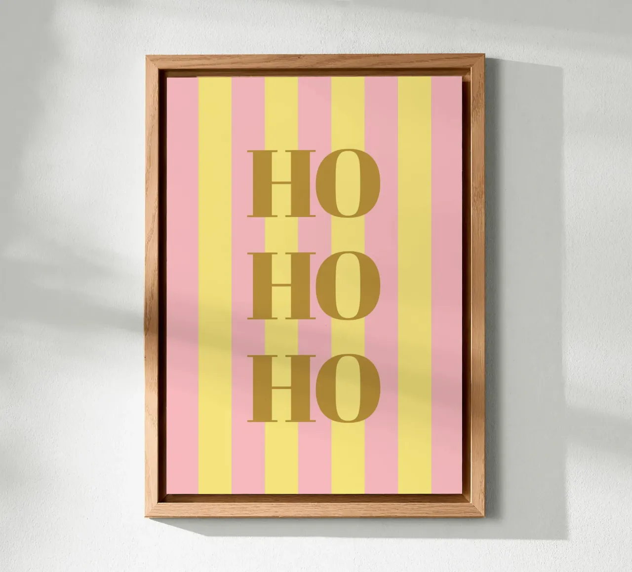 Ho Ho Ho - Gold alu-dibond by janamossmann