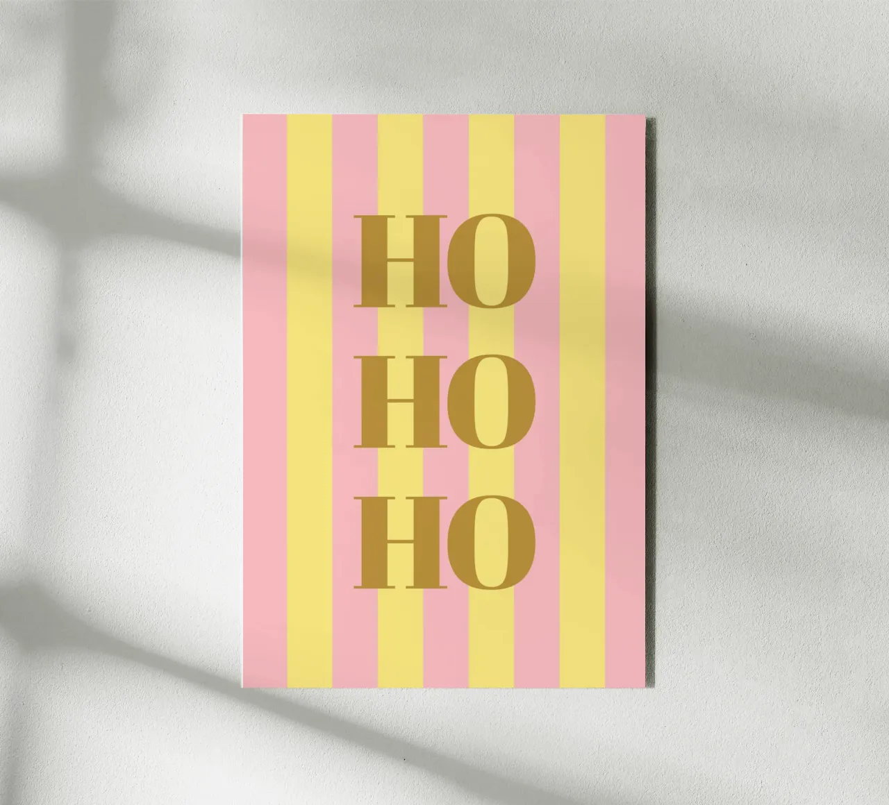 Ho Ho Ho - Gold alu-dibond by janamossmann