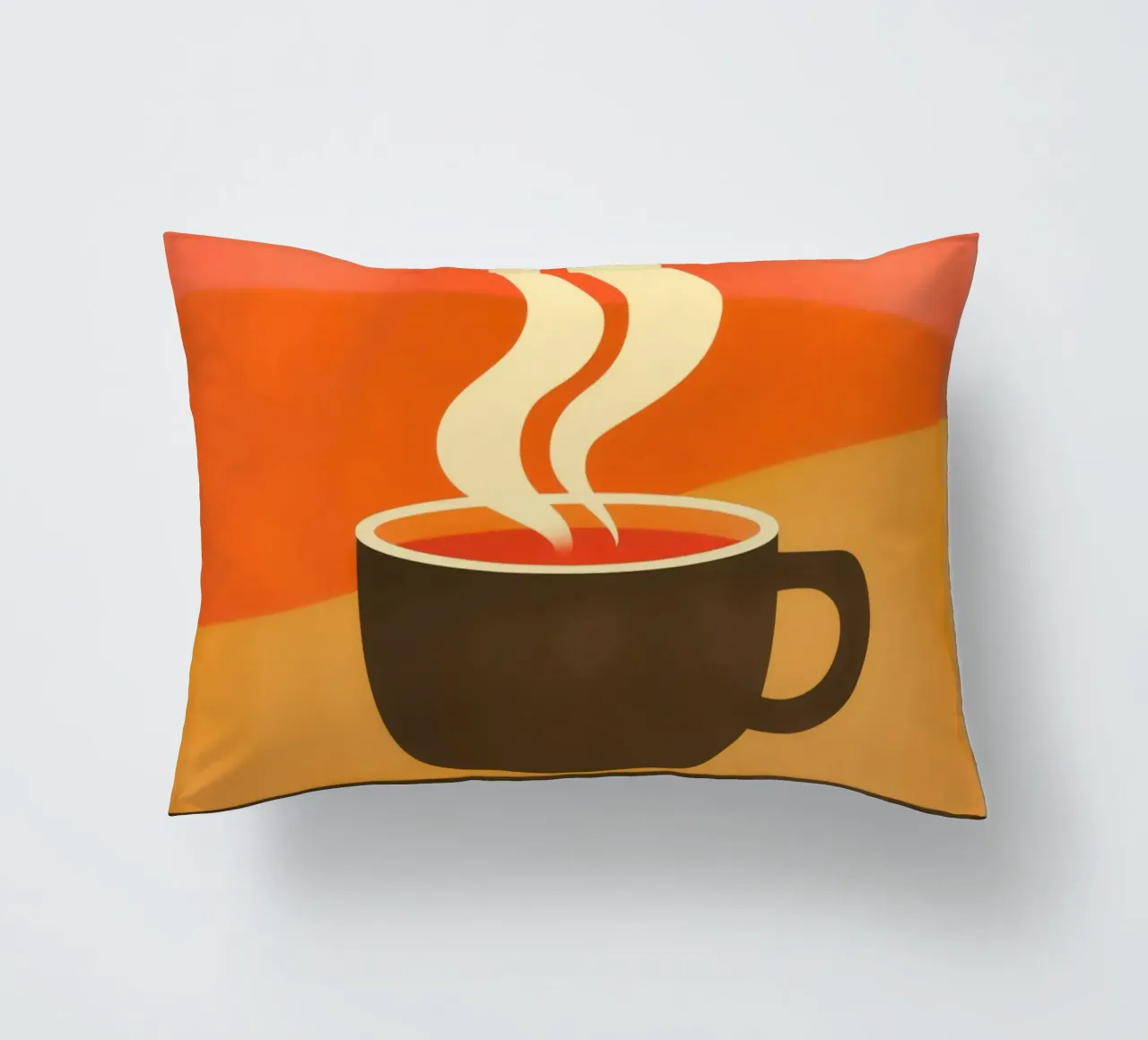 Caffè vintage retrò e design anni '70 cuscino da Autofocus