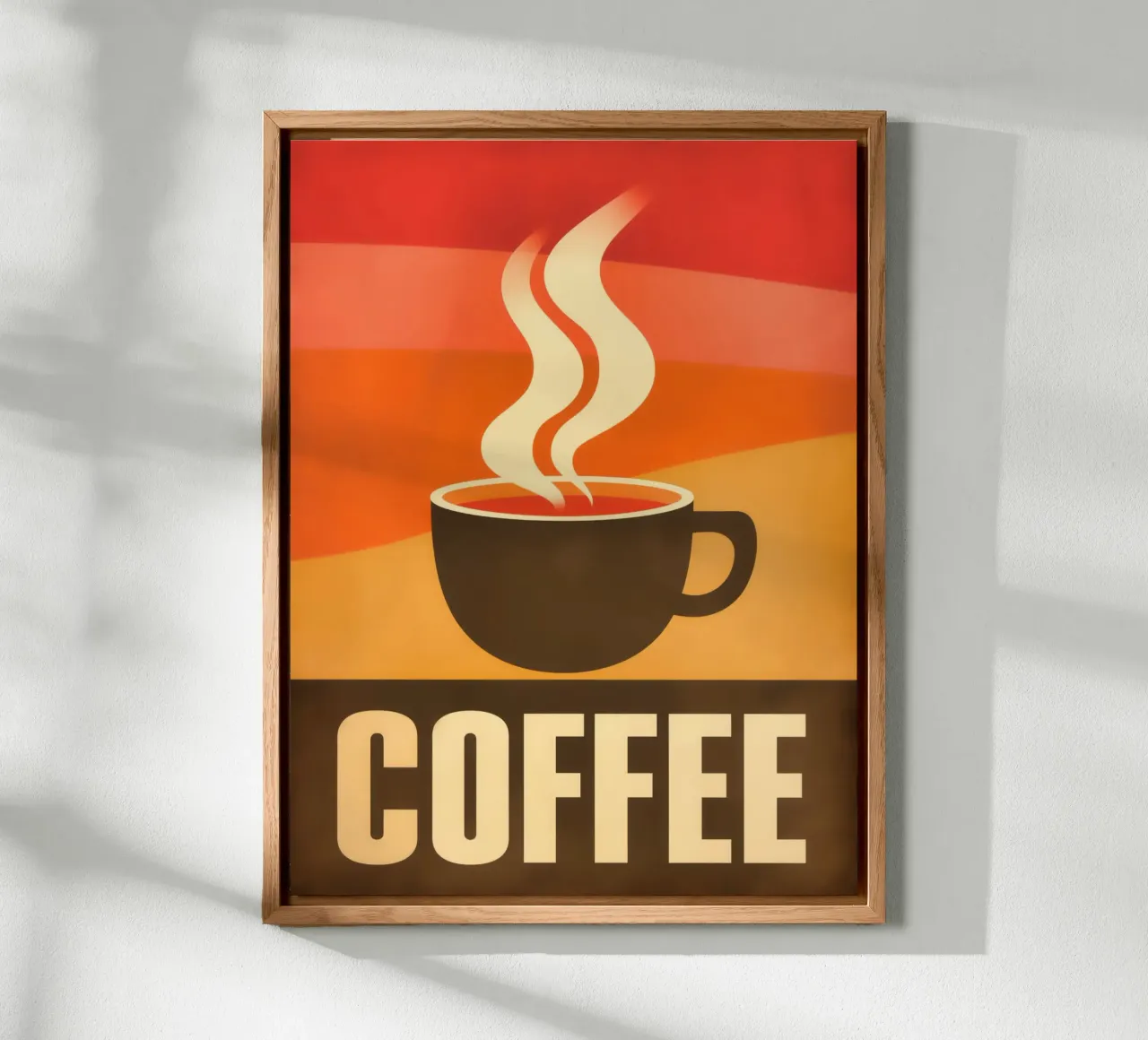 Caffè vintage retrò e design anni '70 alluminio dibond da Autofocus