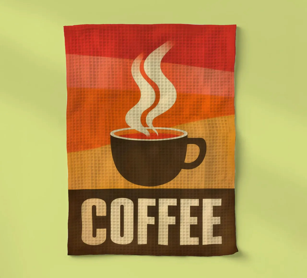 Caffè vintage retrò e design anni '70 canovaccio da cucina da Autofocus